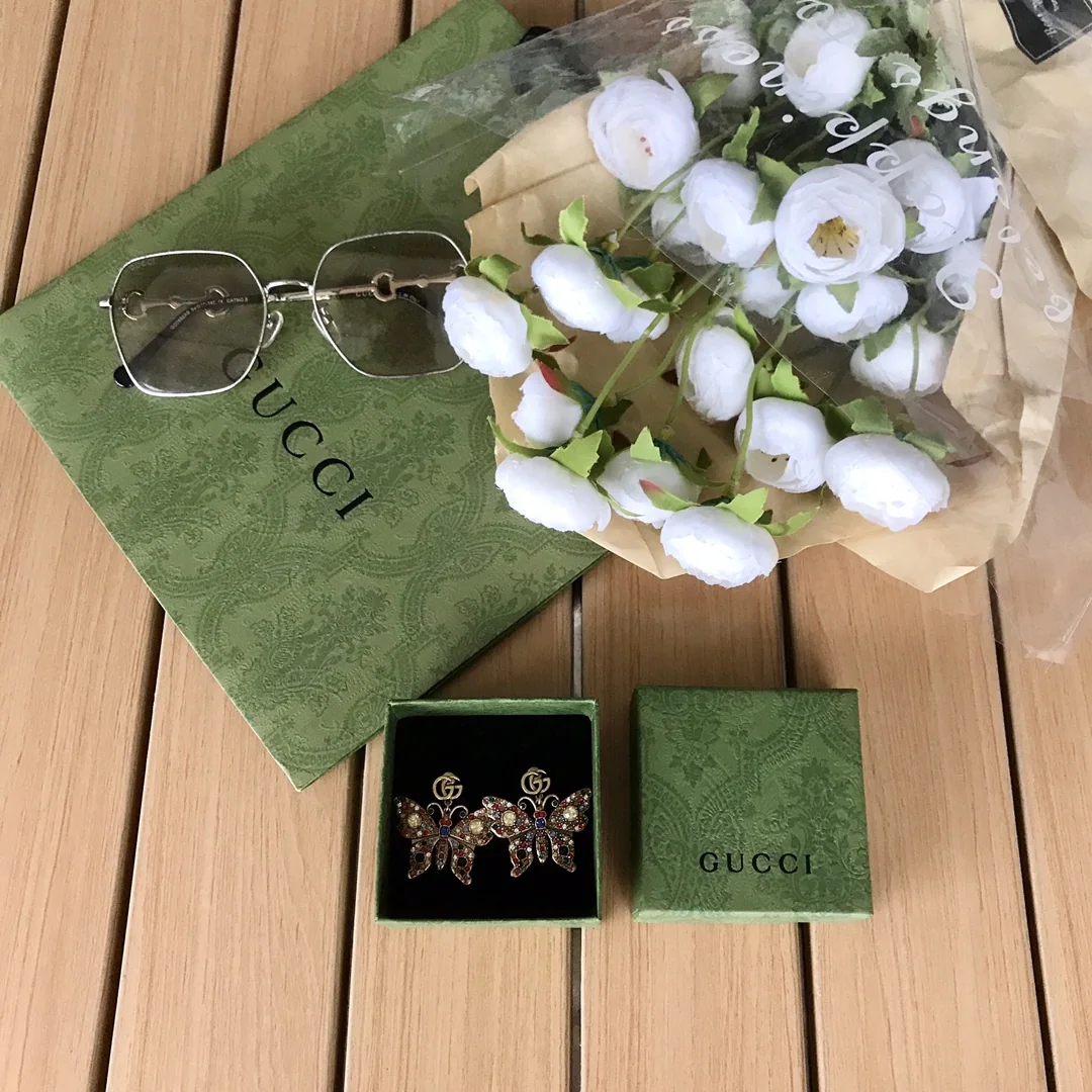 구찌 버터플라이 스털링실버 귀걸이 55918