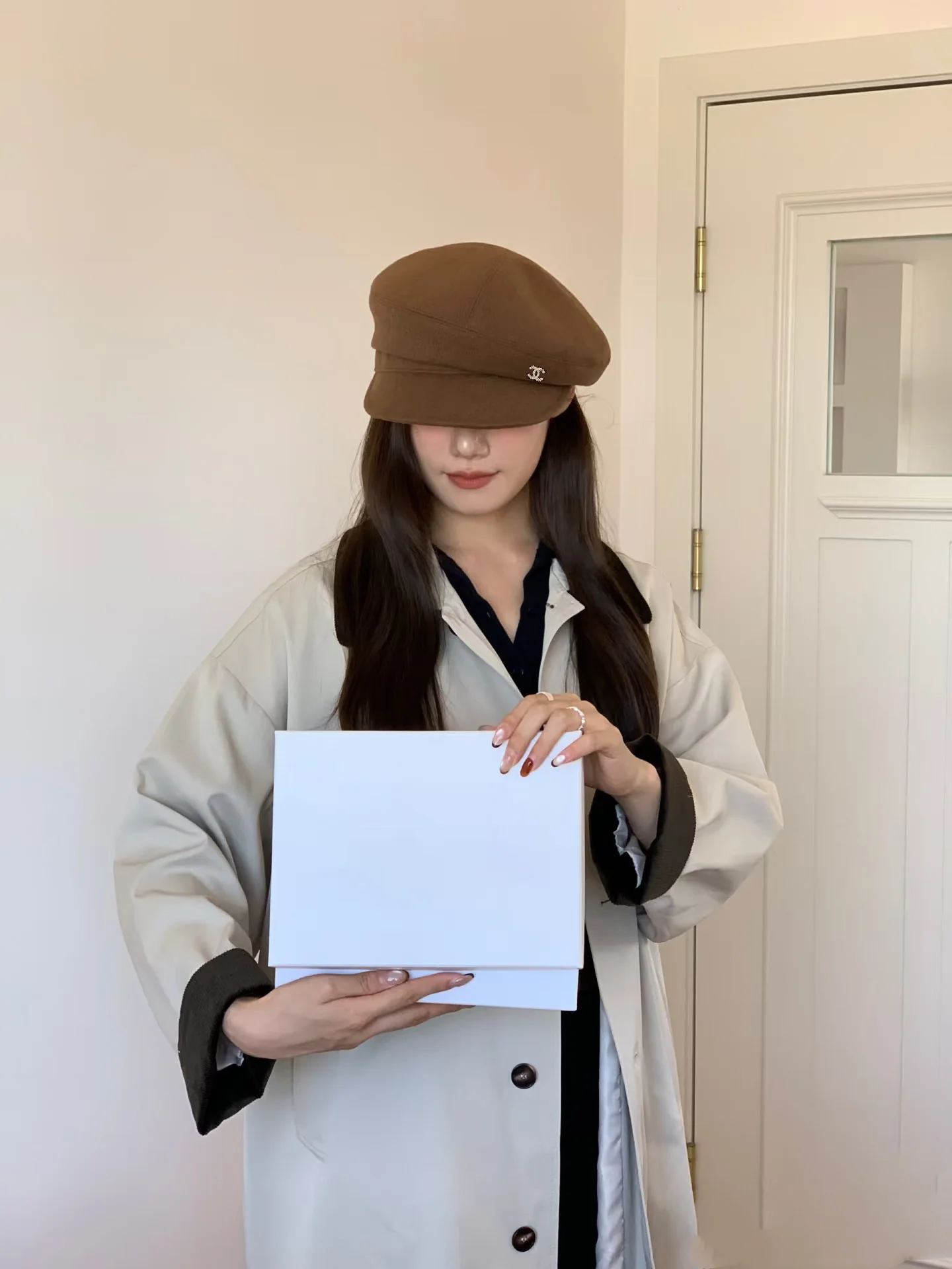 샤넬 트위드 덕빌 베레모 상세 이미지 1