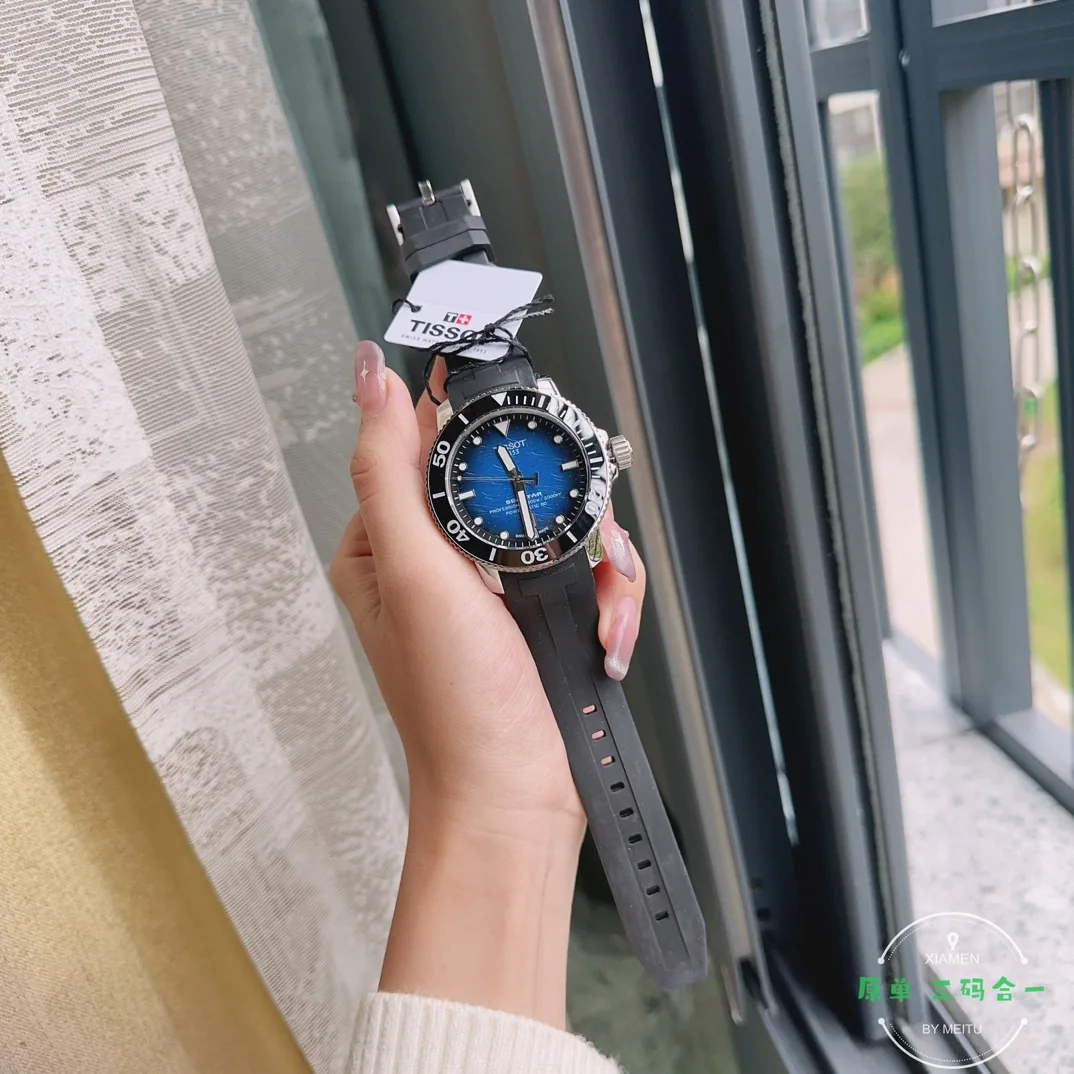 티쏘 씨스타 1000 다이버 자동 남성 시계 T120 상세 이미지 8
