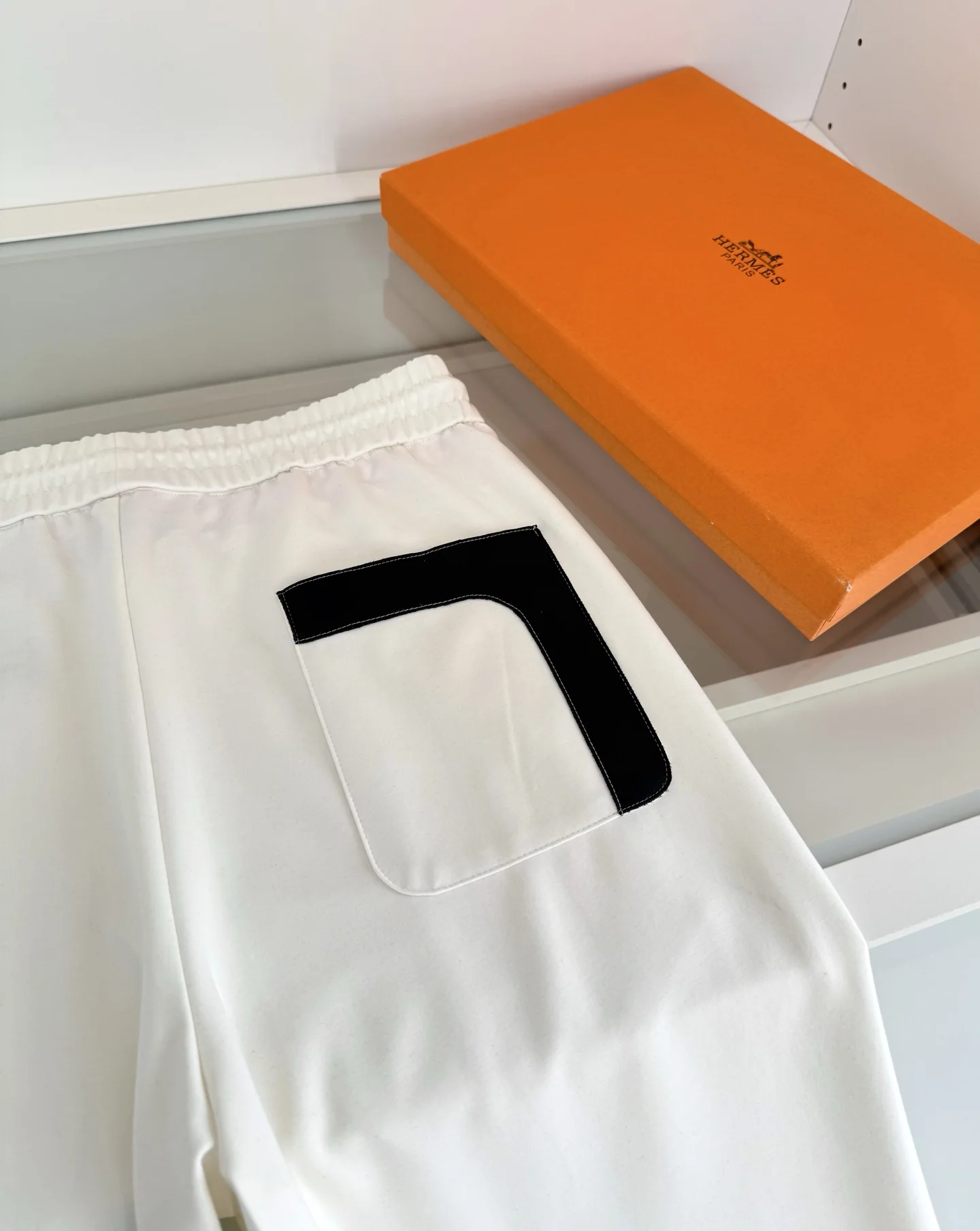 에르메스 남성 모달 코튼 스트레이트 바지 상세 이미지 7