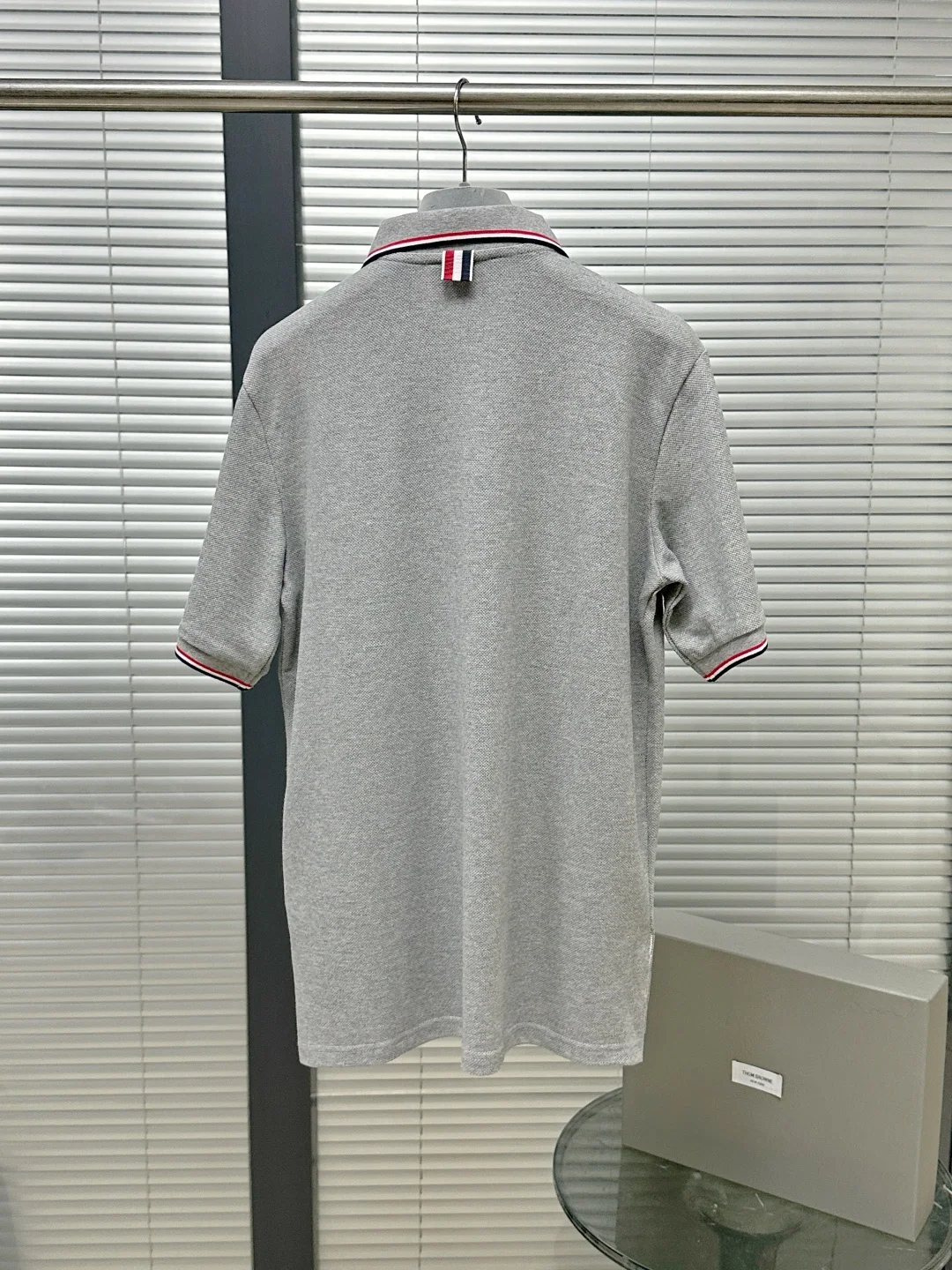 톰브라운 남성 메시 반팔 폴로셔츠 상세 이미지 3