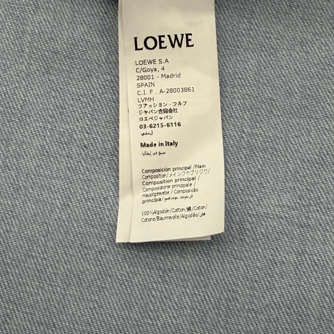 로에베 경량 워시드 코튼 데님 팬츠 상세 이미지 9