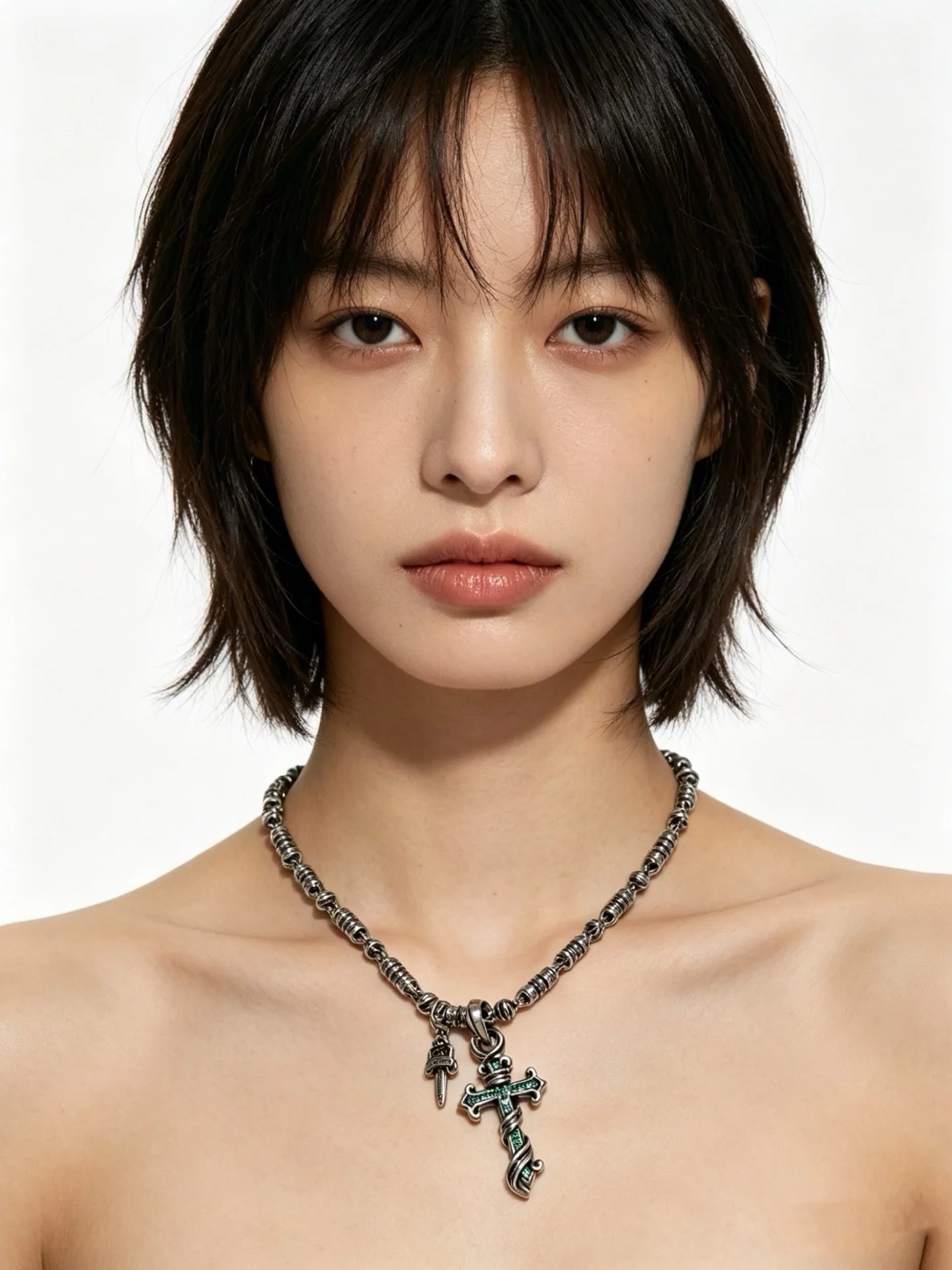 크롬하츠 멀티 엘리먼트 레트로 크로스 목걸이 상세 이미지 7