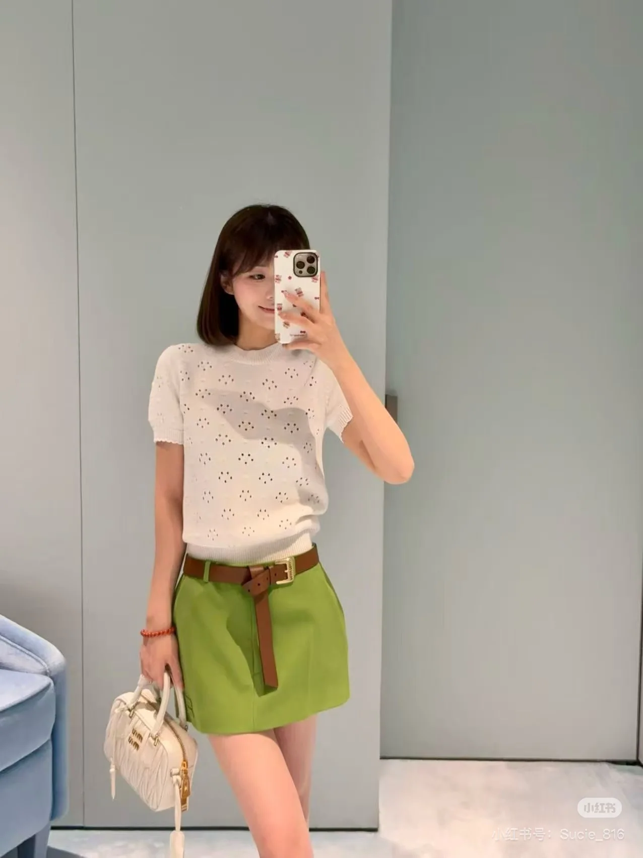 미우미우 여성 반팔 상세 이미지 1