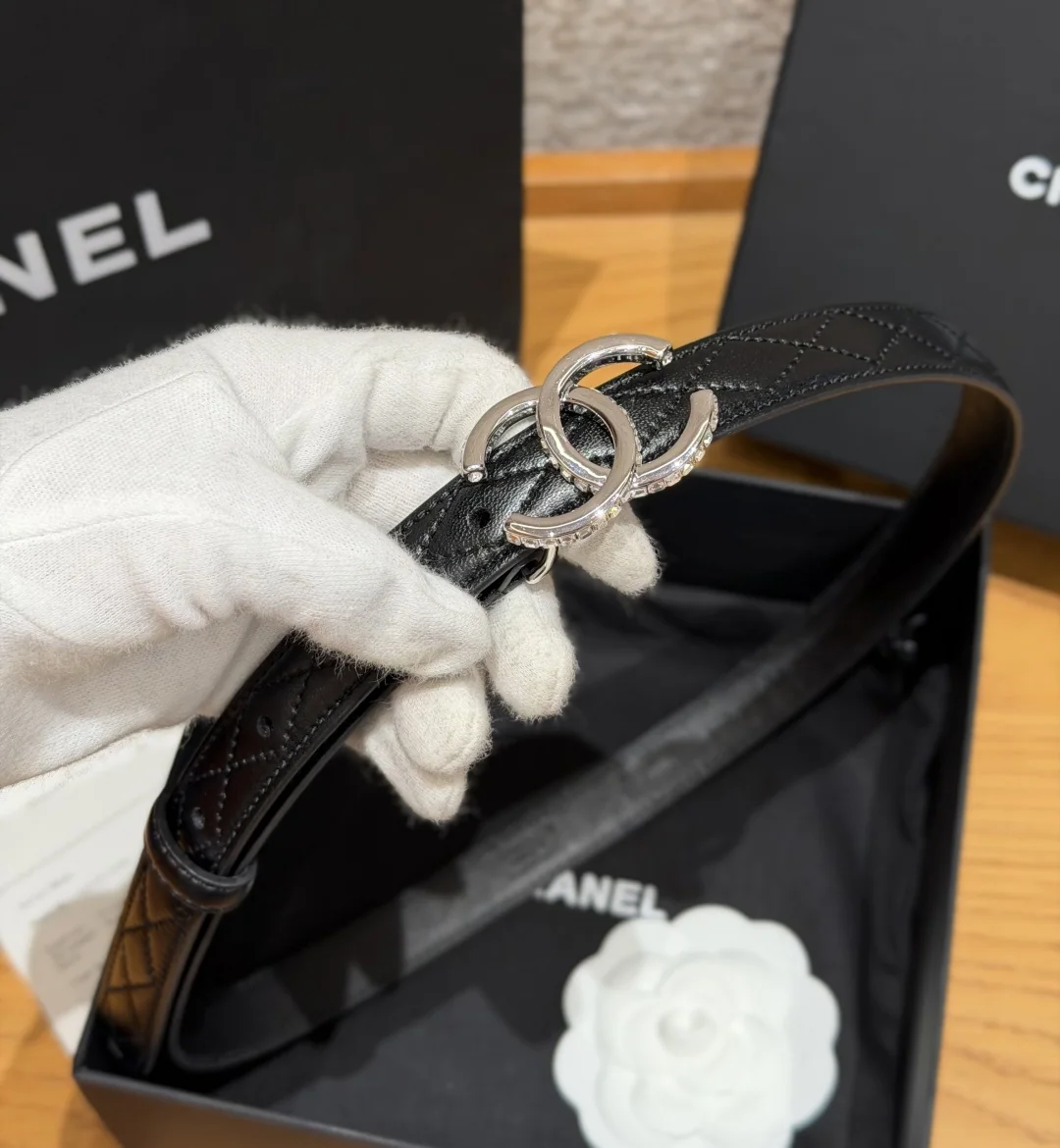 샤넬 퀼팅 램스킨 벨트 20mm 벨트 상세 이미지 8
