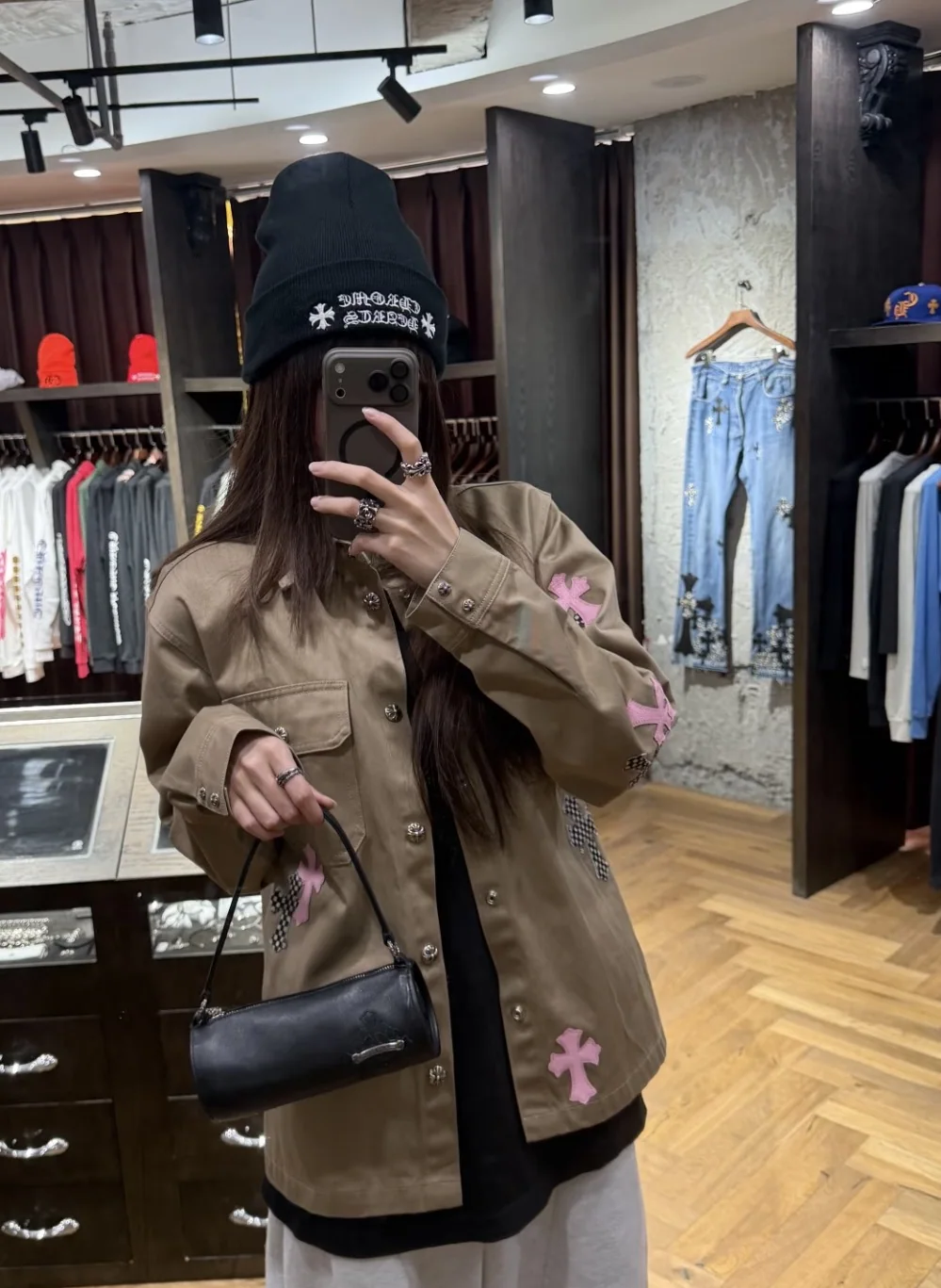 크롬하츠 두루마리 버킷백 페널홀더 가방 상세 이미지 9