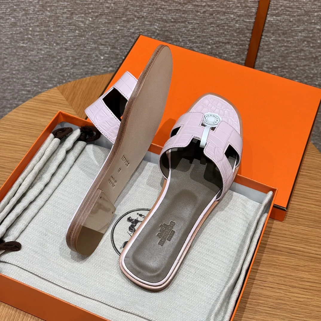에르메스 오란 악어가죽 샌들 상세 이미지 4
