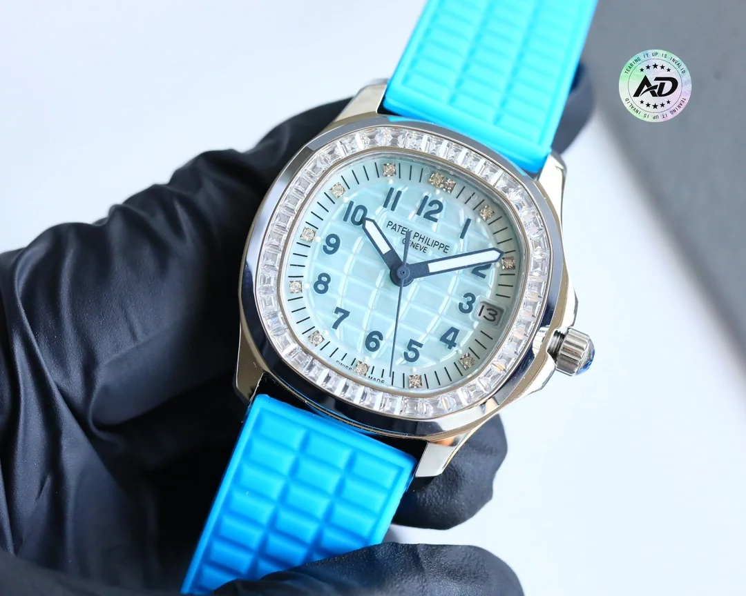 파텍필립 아쿠아넛 다이아 자동 그레이 다이얼 스틸 여성용 레플리카 44100 Patek Philippe 상세 이미지 3