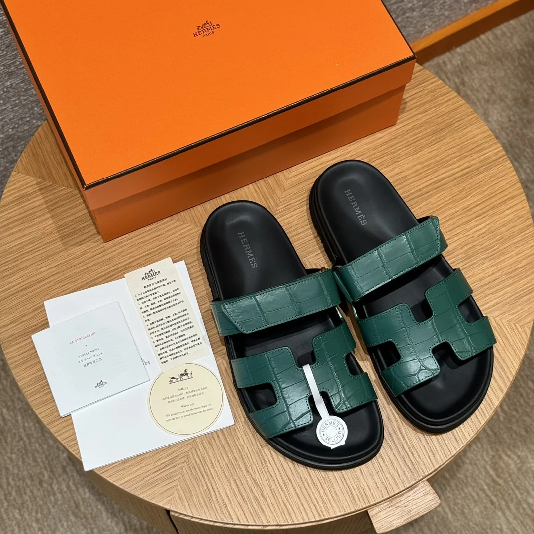 에르메스 시프레 악어가죽 샌들 8448 상세 이미지 1