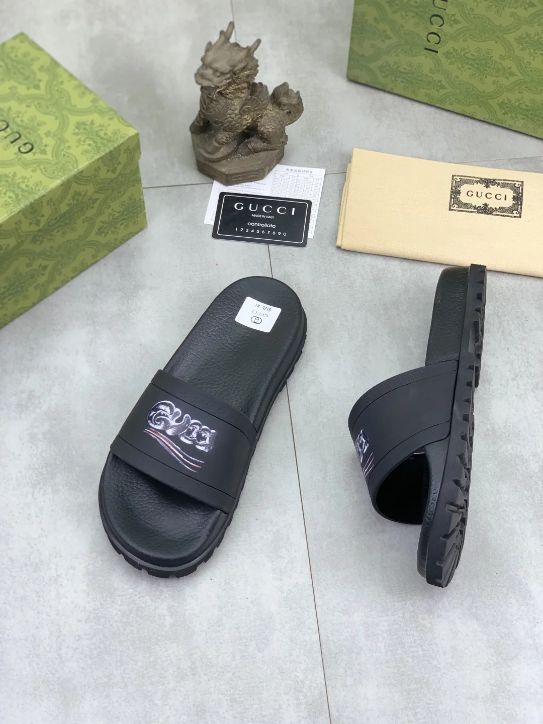 구찌 뱀띠 캐주얼 슬리퍼 상세 이미지 3