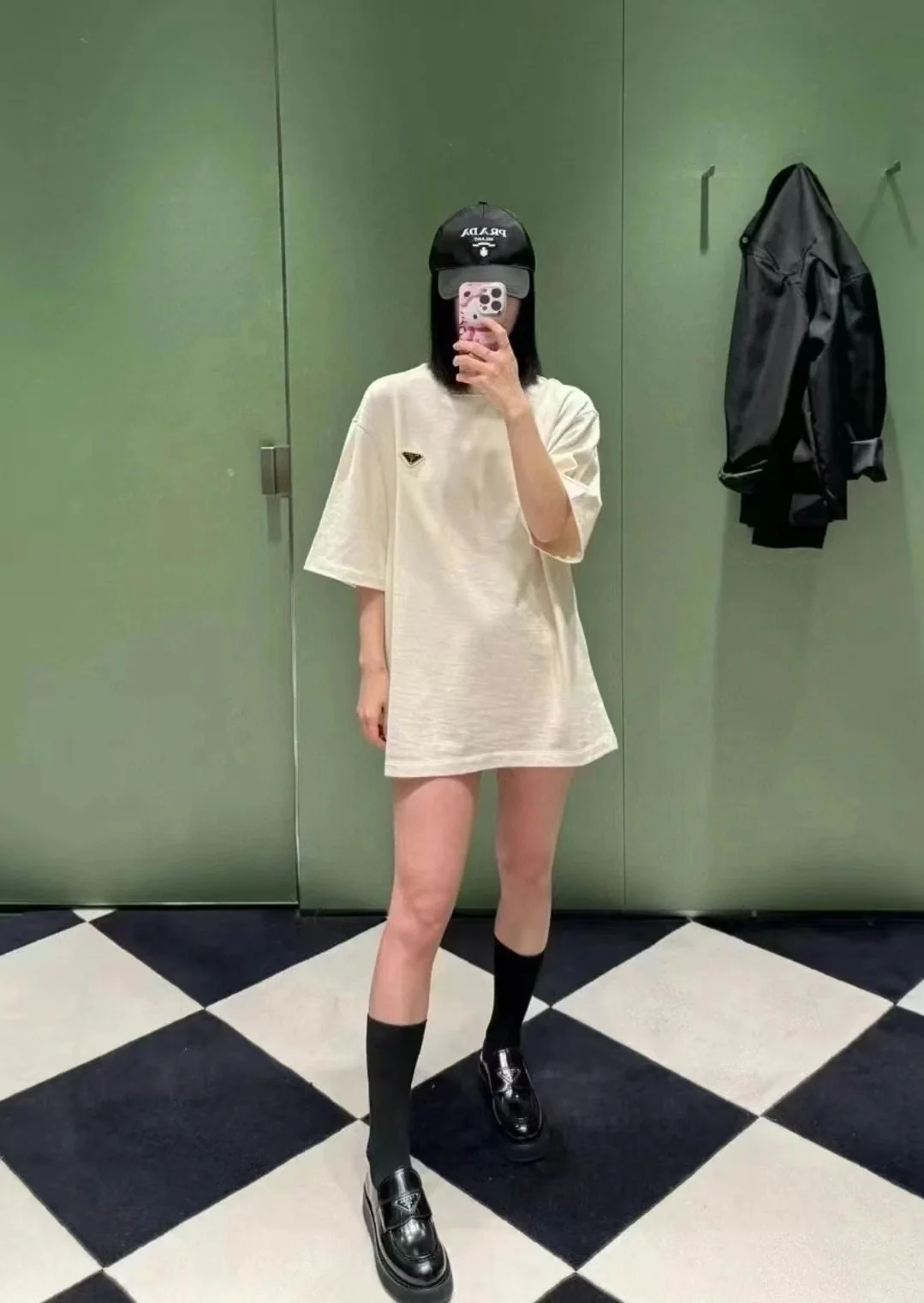 프라다 나일론 야구모자 상세 이미지 3