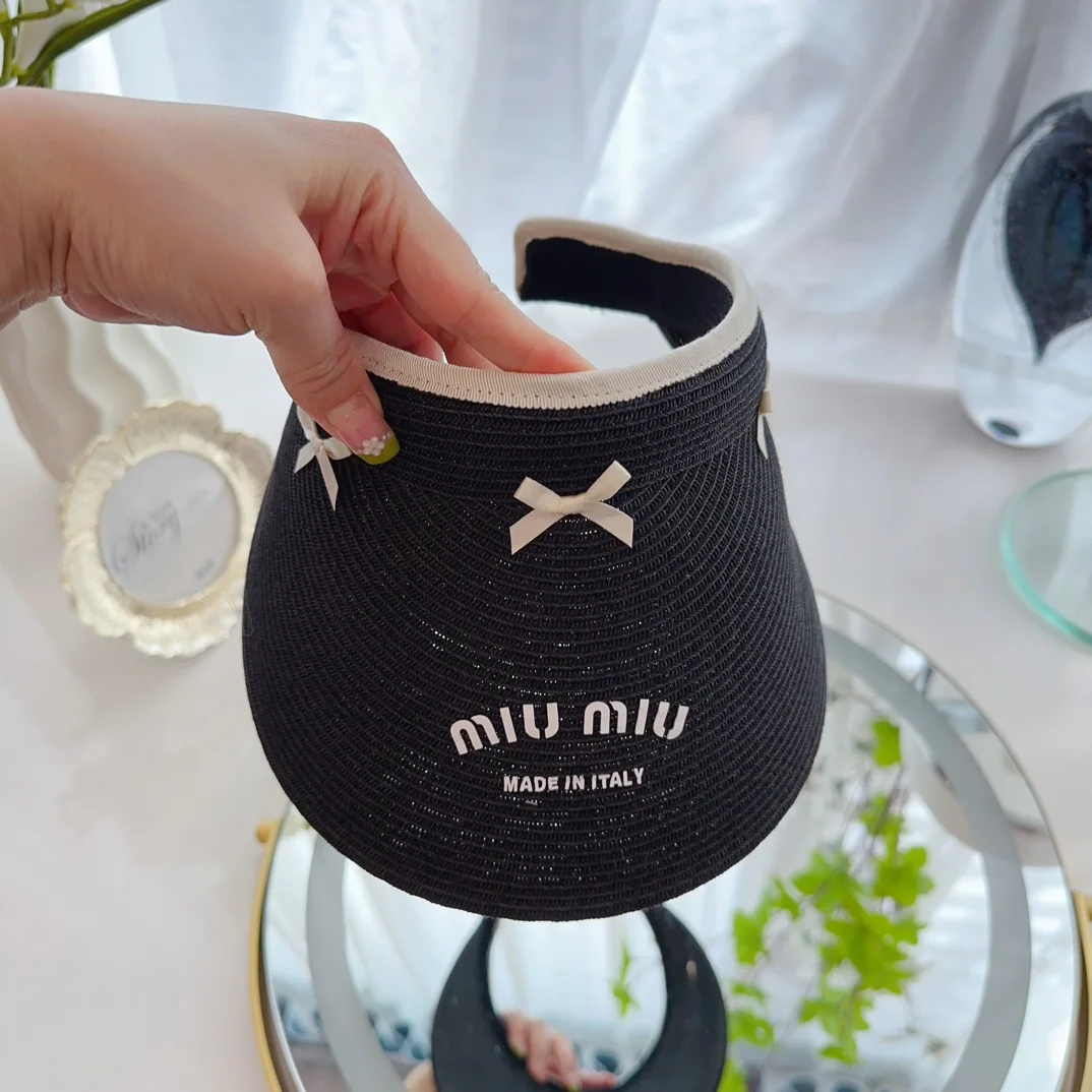 미우미우 꼬임 스트로우 헤드밴드 바이저 상세 이미지 5