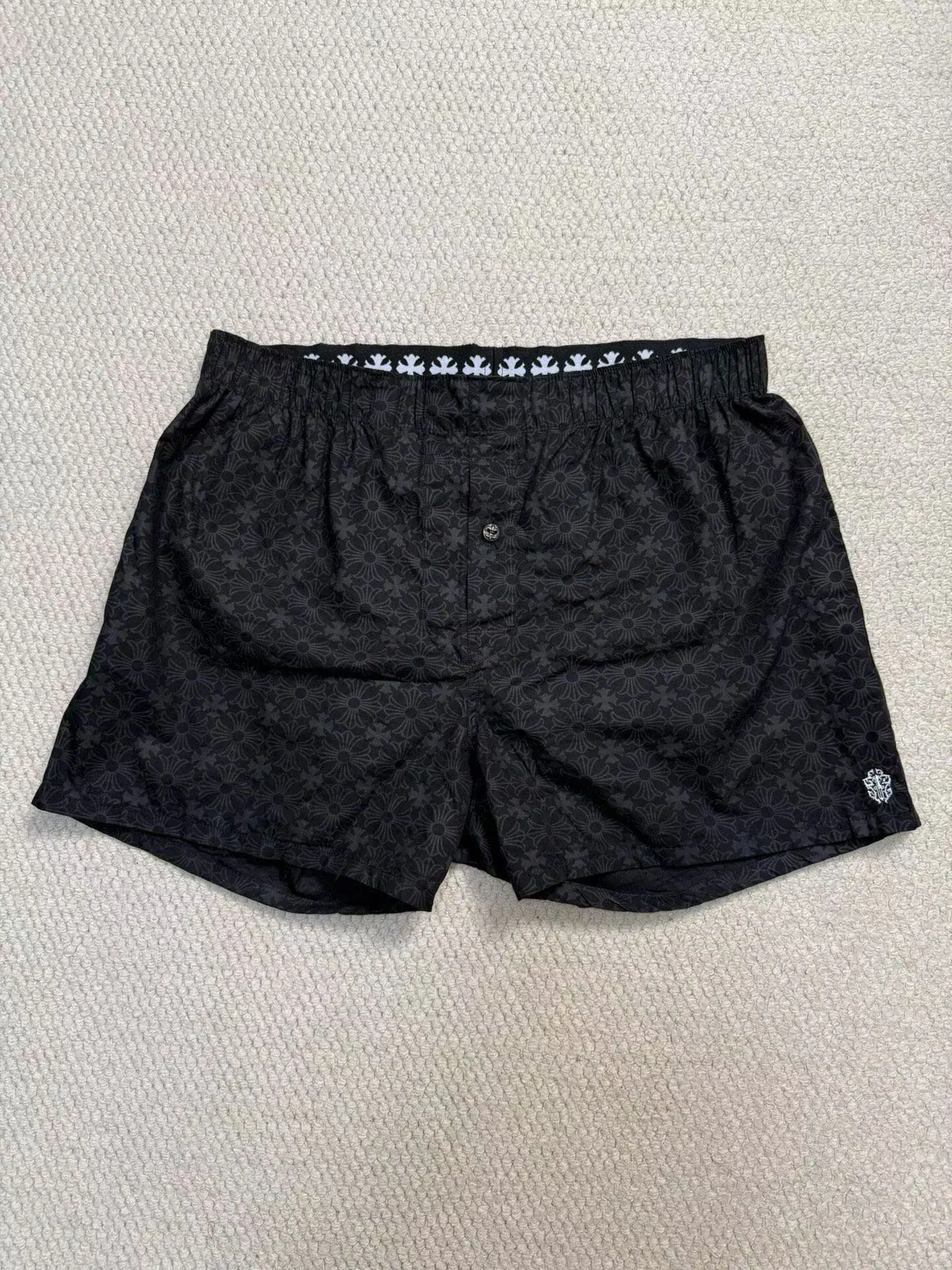 크롬하츠 다크 크로스 패턴 여성 비치 반바지 상세 이미지 1