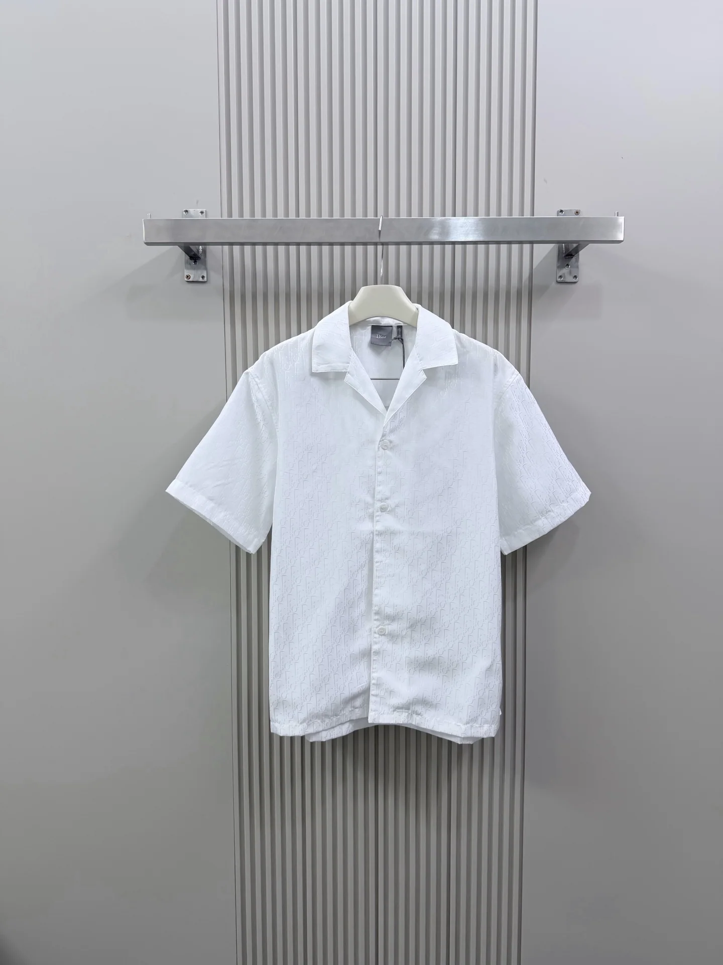 디올 오블리크 프린트 남성 면 실크 반팔 티셔츠 26 SS 상세 이미지 1