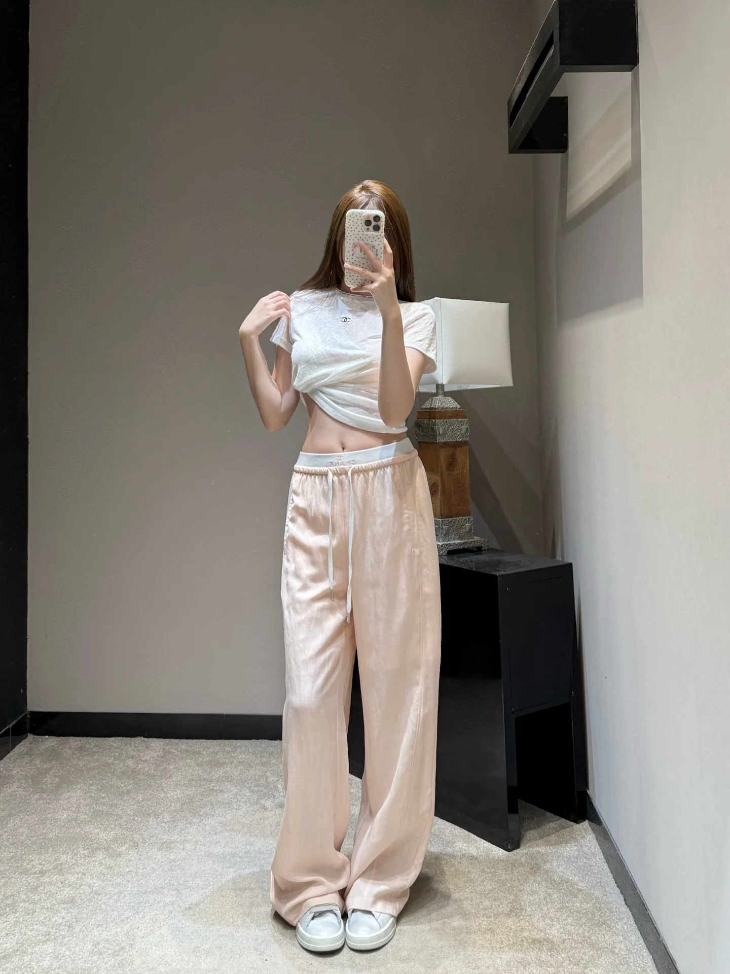 샤넬 린넨 혼방 와이드 바지 상세 이미지 9