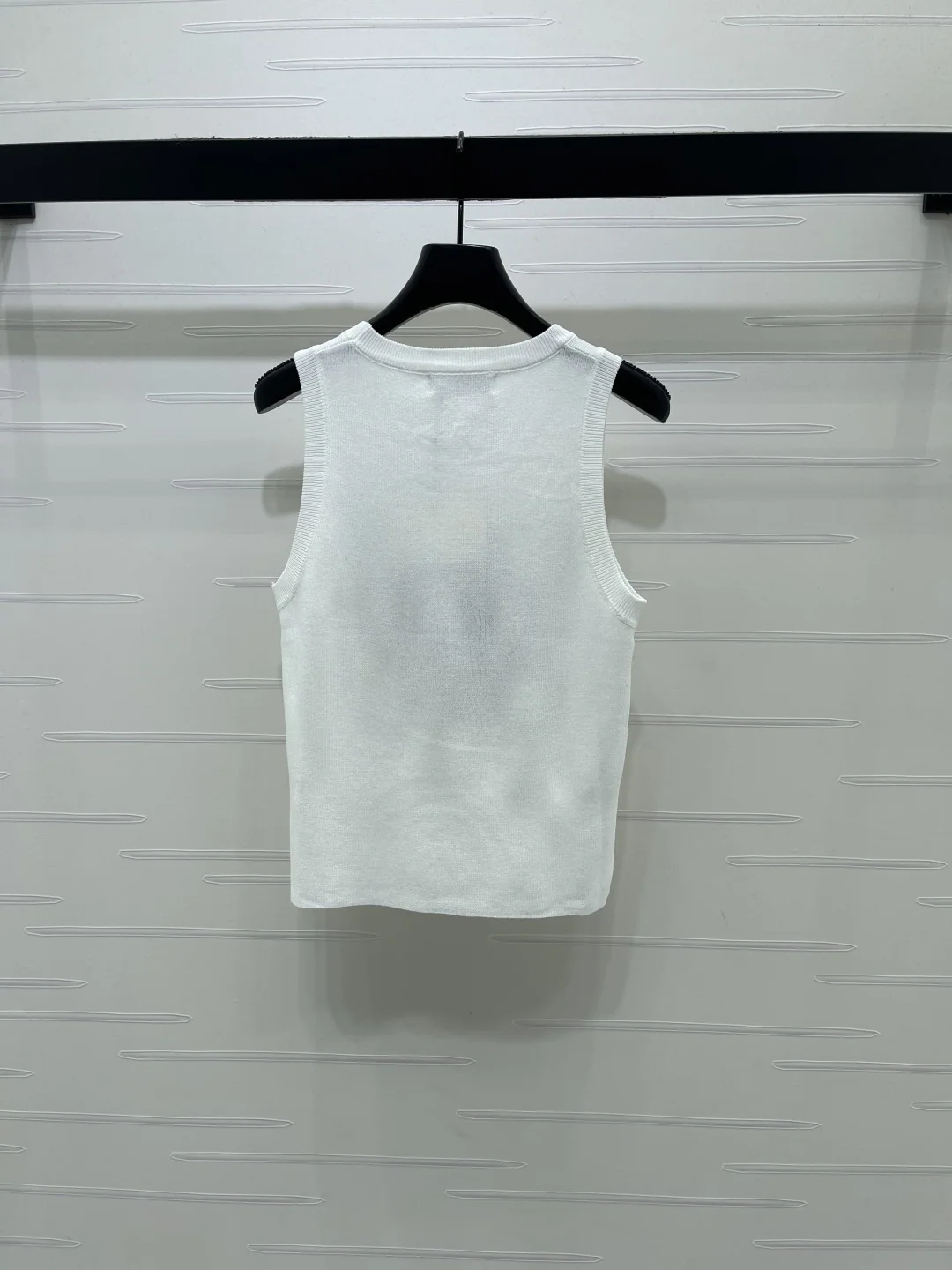 로에베 자수 로고 니트 베스트 여성 반팔 상세 이미지 6