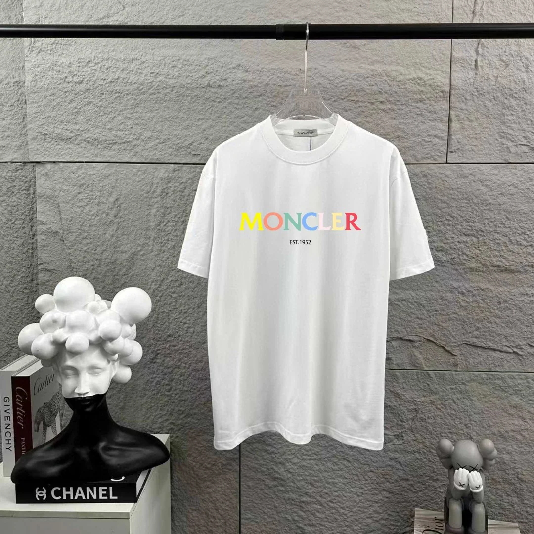 몽클레어 남여공용 더블 얀 코튼 반팔 티셔츠 상세 이미지 1