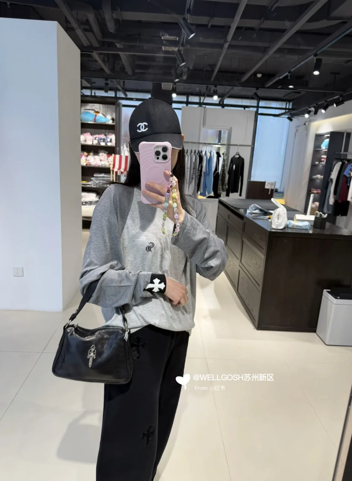 크롬하츠 자수 오버핏 블랙 긴팔 니트 여성의류 레플리카 상세 이미지 2