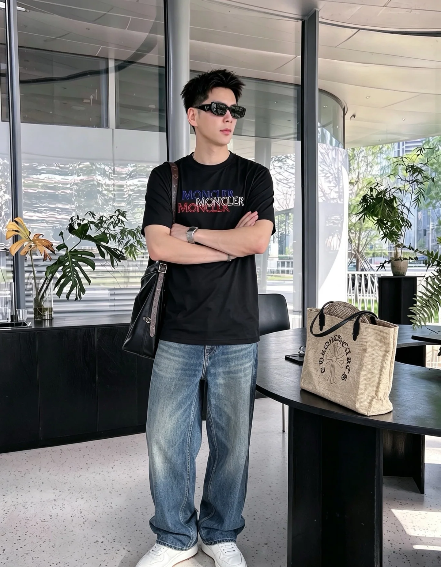 몽클레어 크루넥 반팔 티셔츠 상세 이미지 6