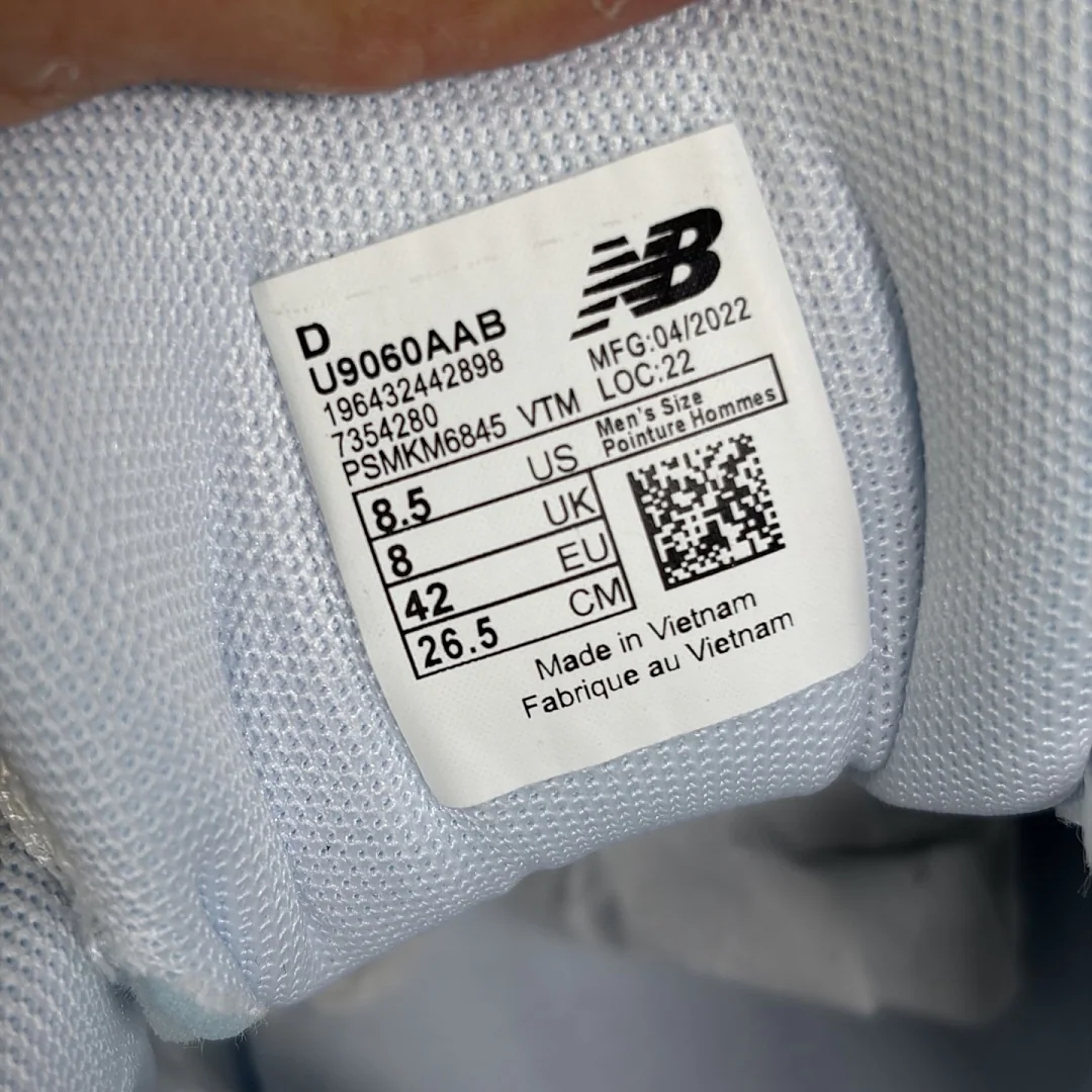 뉴발란스 [C] 9060 화이트 블랙 U9060AAB 202101 New Balance 9060 상세 이미지 7