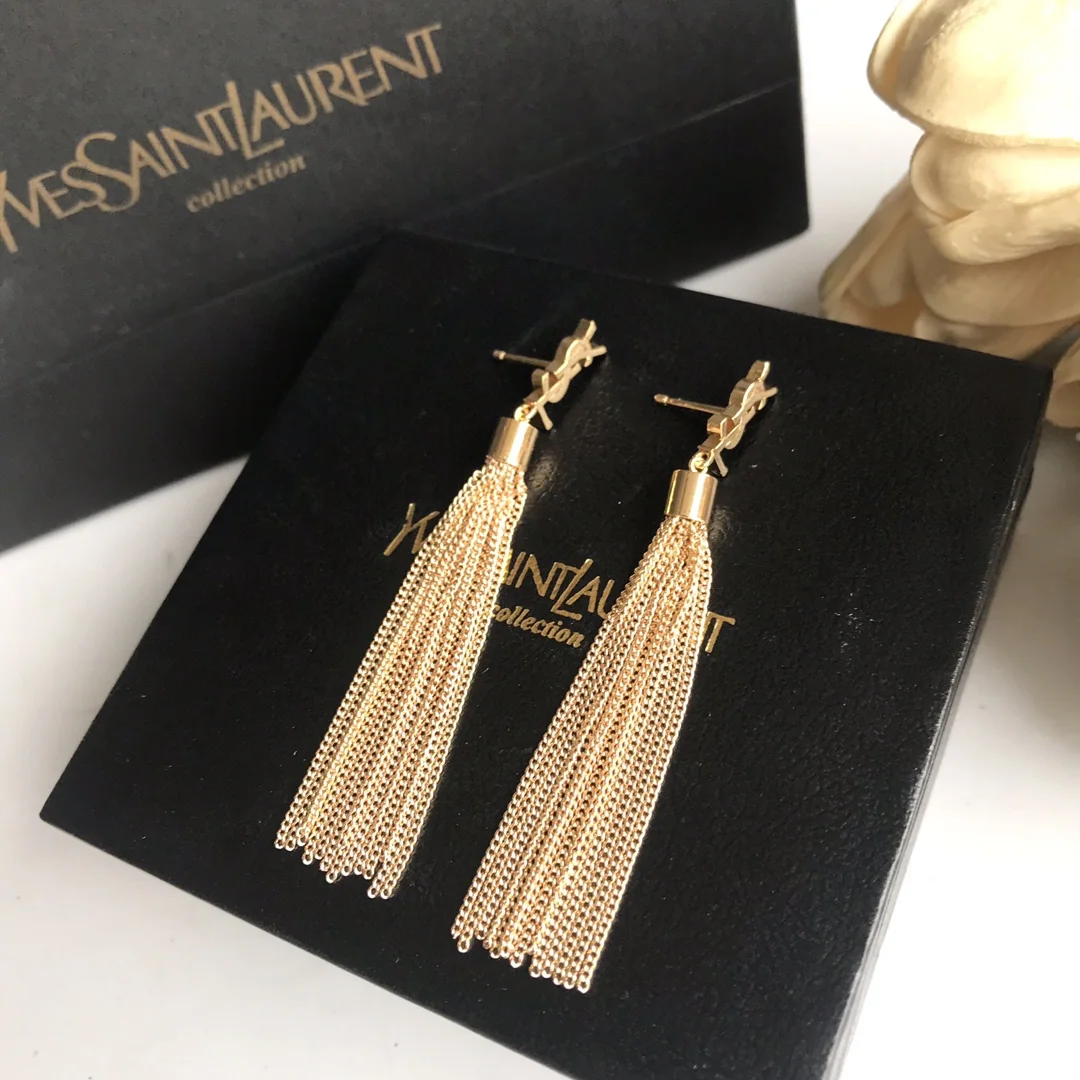 생로랑 YSL 로고 귀걸이 상세 이미지 1