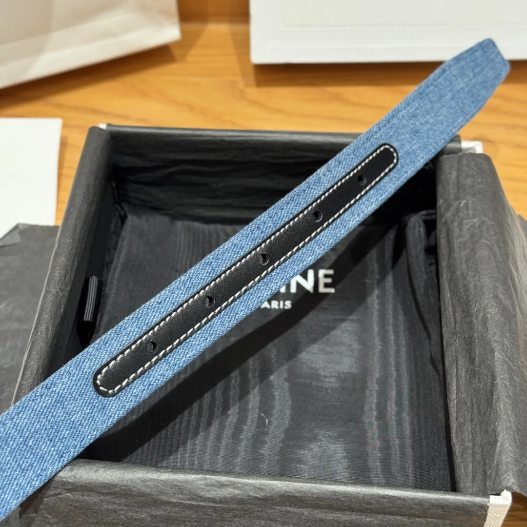셀린느 개선문 데님 소가죽 벨트 상세 이미지 7