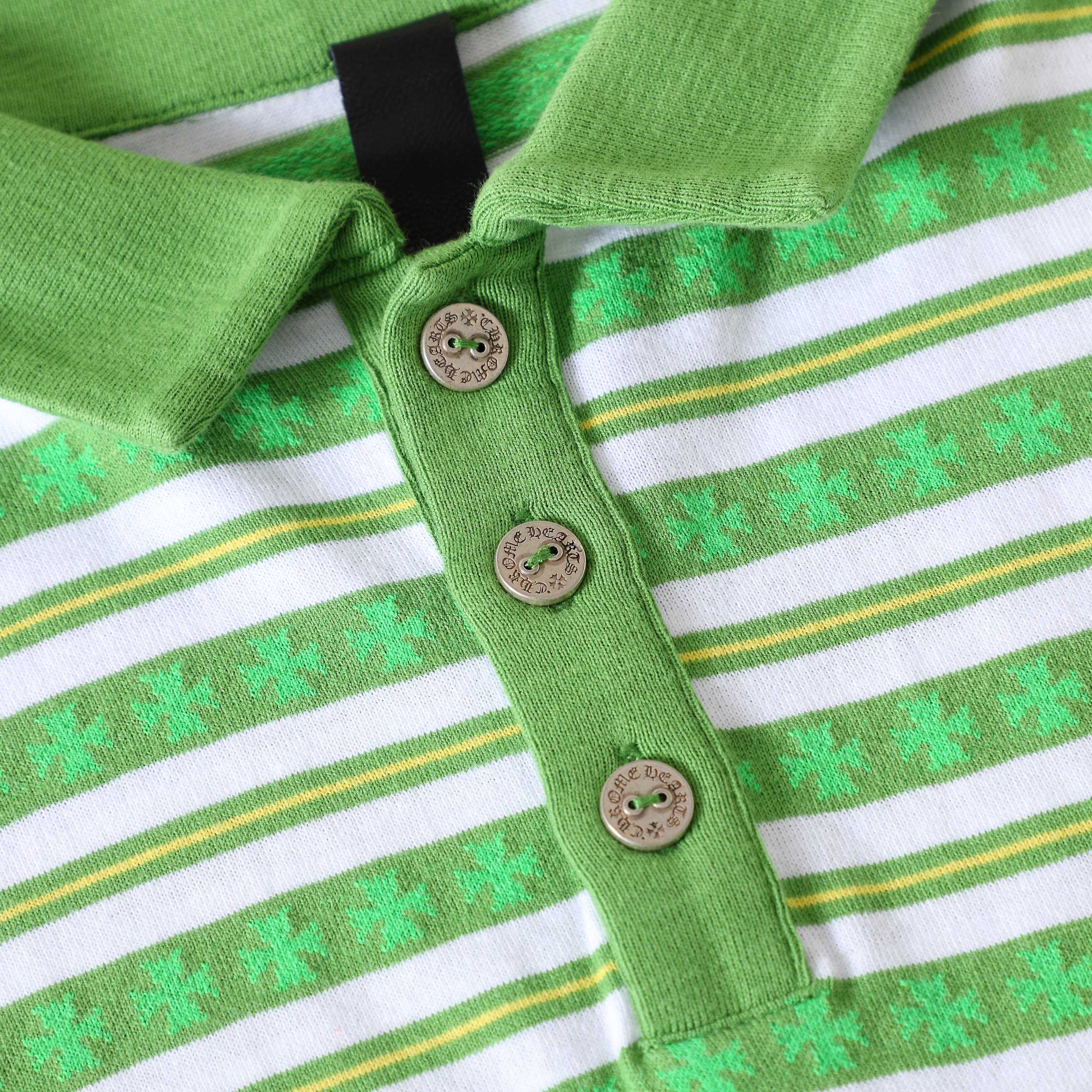크롬하츠 자카드 스트라이프 남성 긴팔티 상세 이미지 5