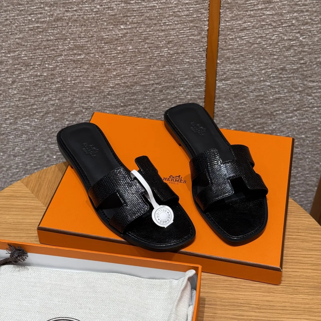 에르메스 오란 도마뱀가죽 샌들 상세 이미지 4