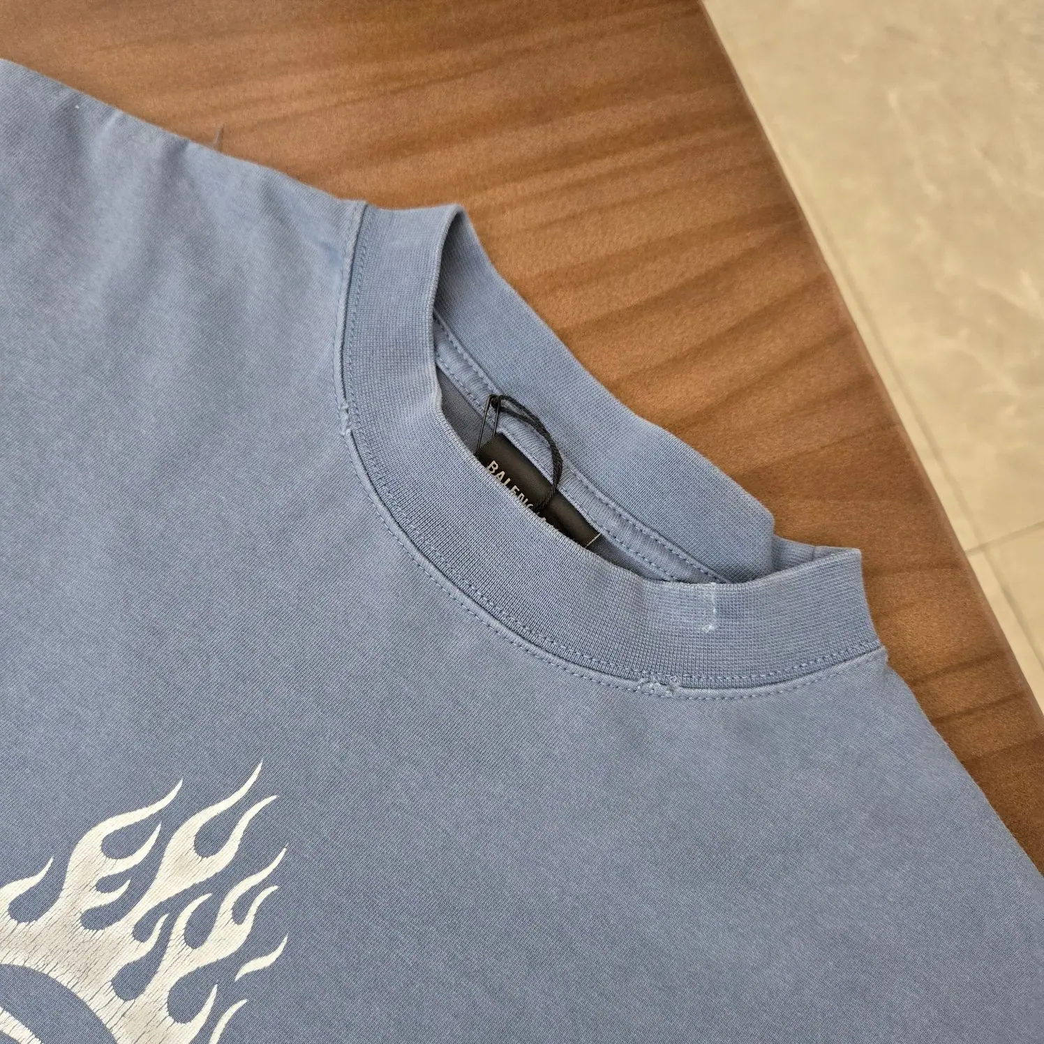 발렌시아가 프린트 코튼 반팔 니트 2024 SS 상세 이미지 3