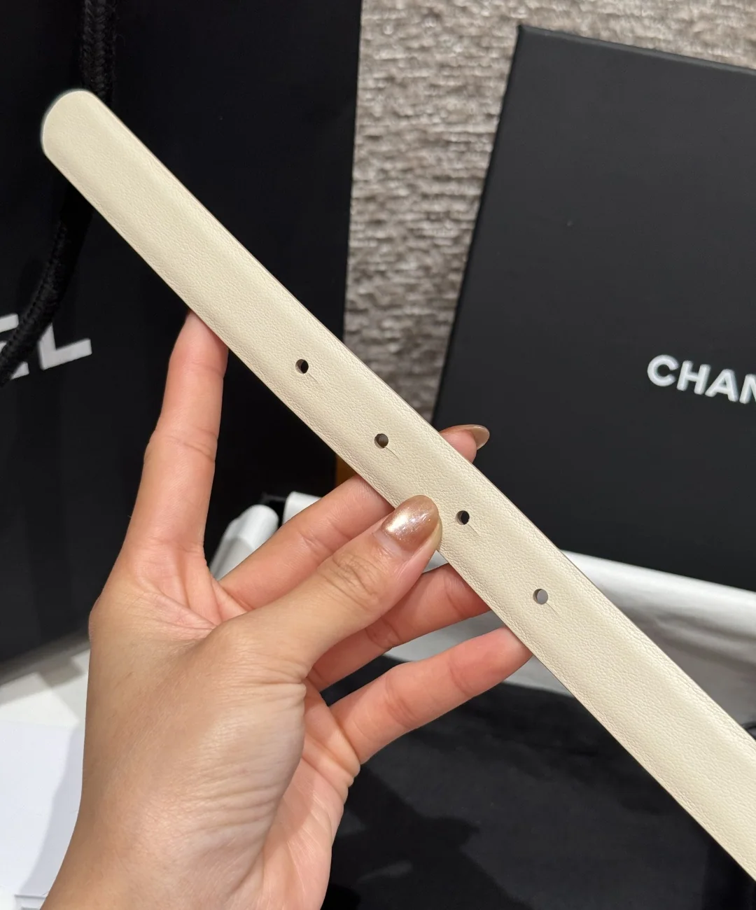 샤넬 타임리스 클래식 더블 C 양면 카프스킨 벨트 상세 이미지 8