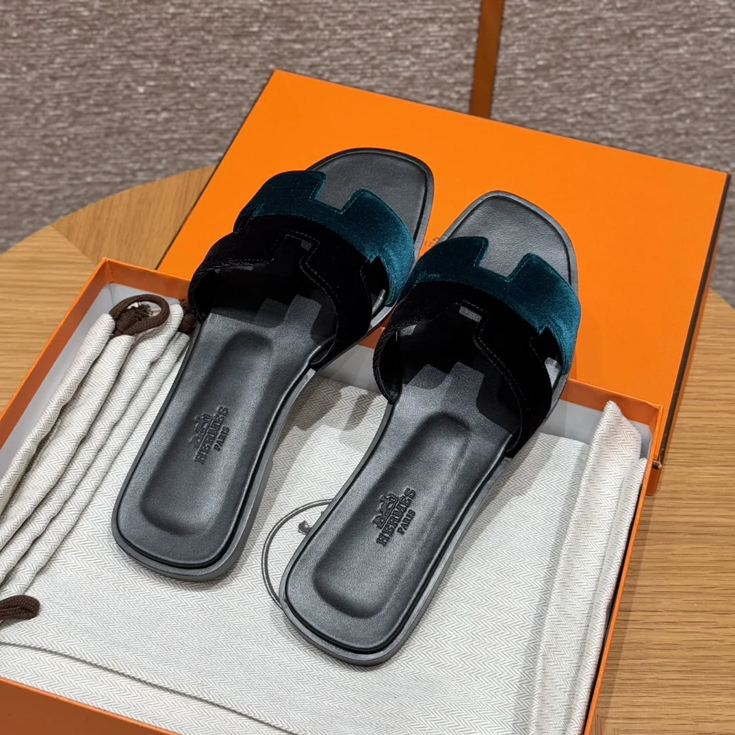 에르메스 오란 스웨이드 슬리퍼 상세 이미지 3