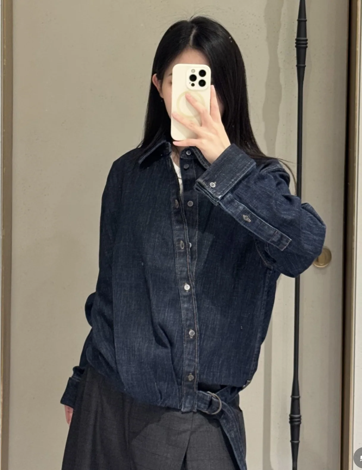로에베 워시드 데님 크롭 자켓 상세 이미지 1