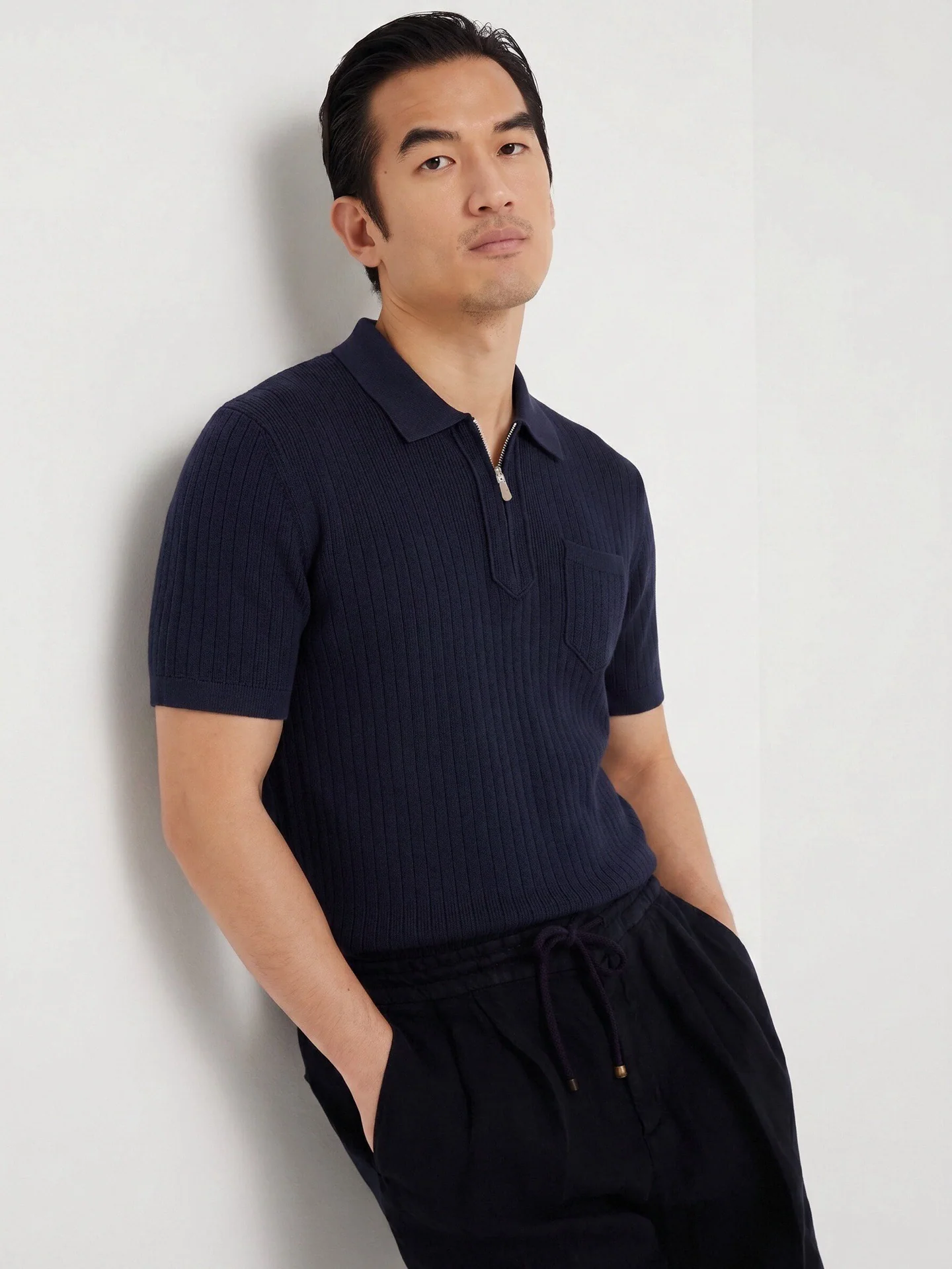 브루넬로쿠치넬리 린넨 혼방 남성 반팔 티셔츠 상세 이미지 2