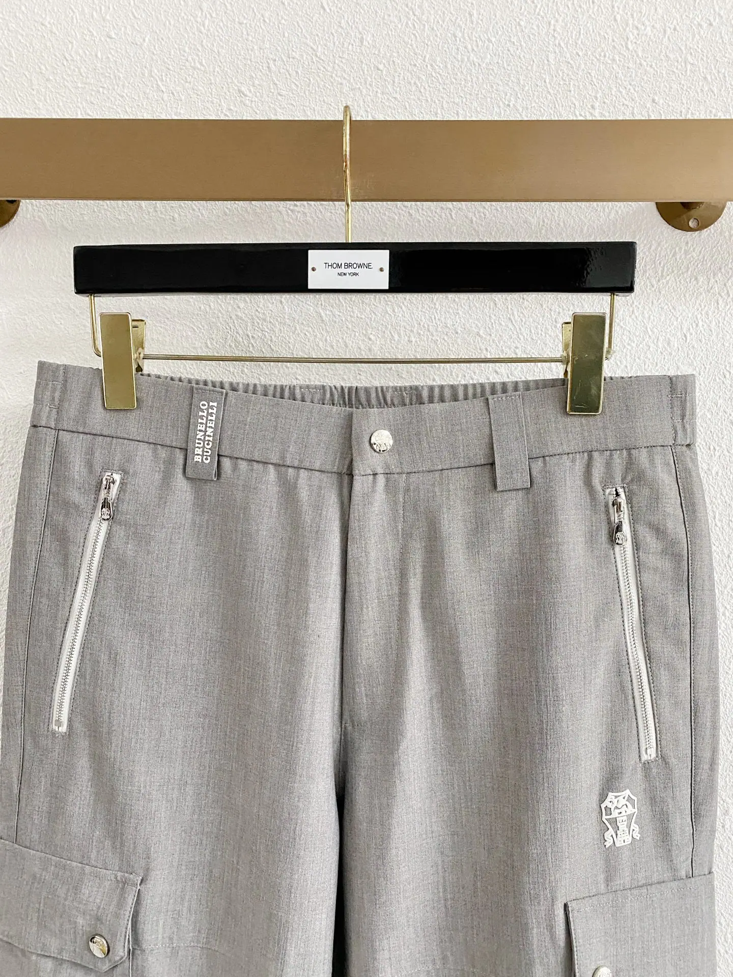브루넬로쿠치넬리 천연 식물 섬유 남성 바지 상세 이미지 2
