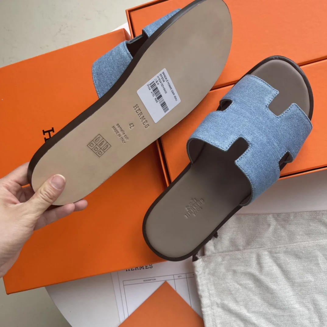 에르메스 H자형 남성 슬리퍼 상세 이미지 4