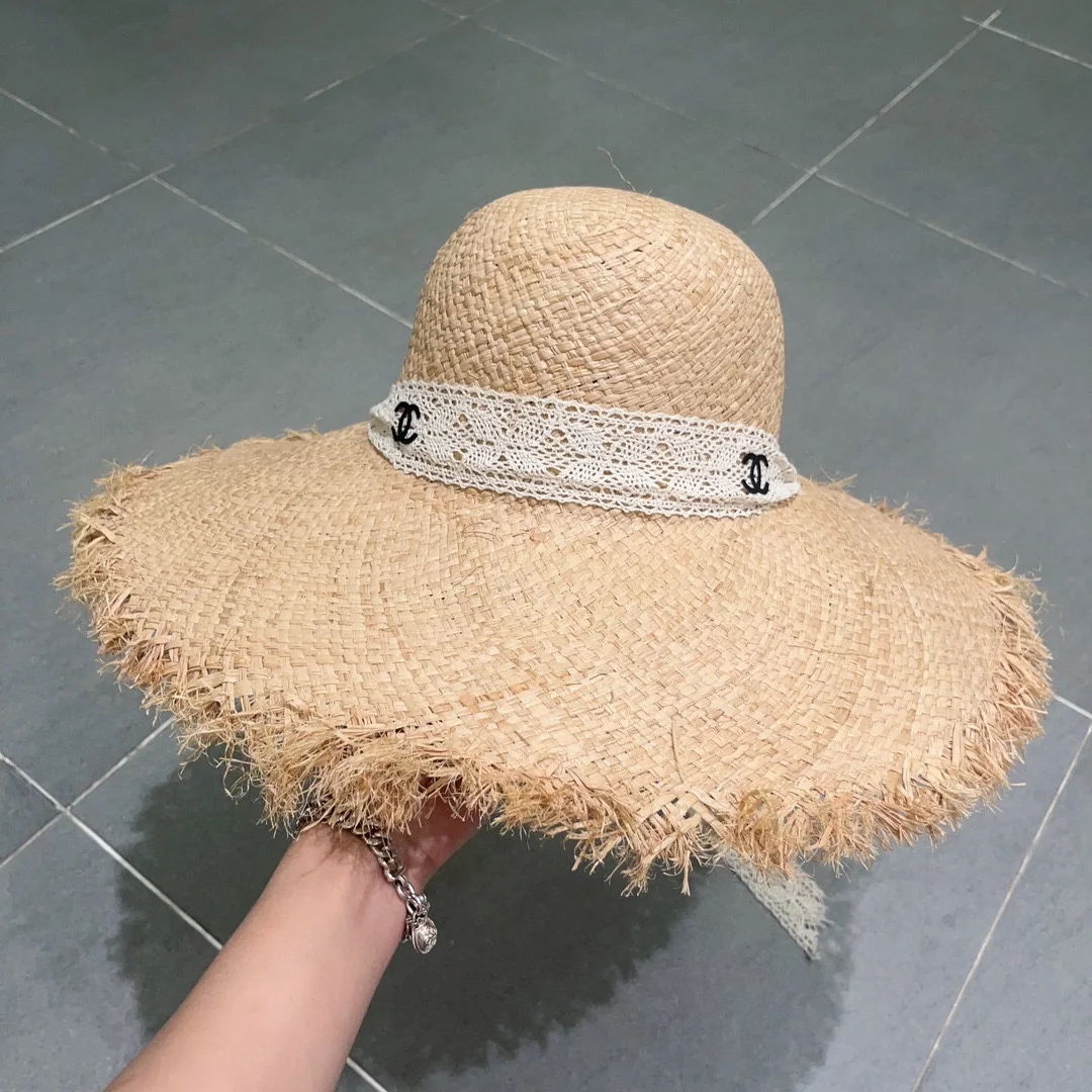 샤넬 라피아 밀짚 접이식 모자 상세 이미지 6