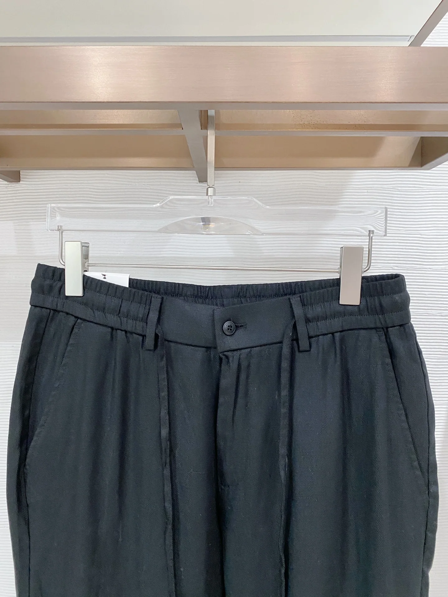 브루넬로쿠치넬리 남성 린넨 드로스트링 캐주얼 바지 상세 이미지 3