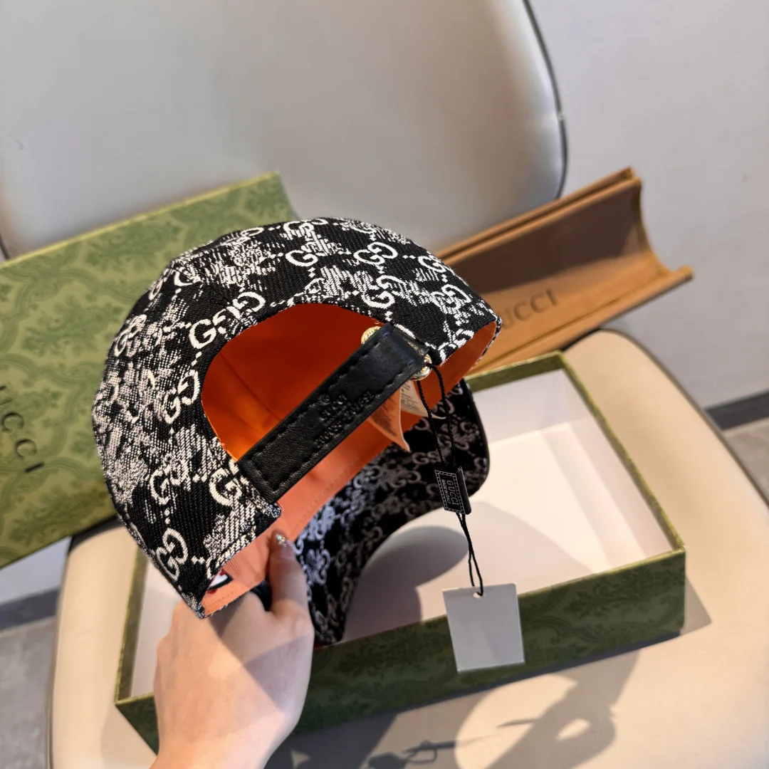 구찌 더블 G 데님 자카드 야구모자 상세 이미지 8