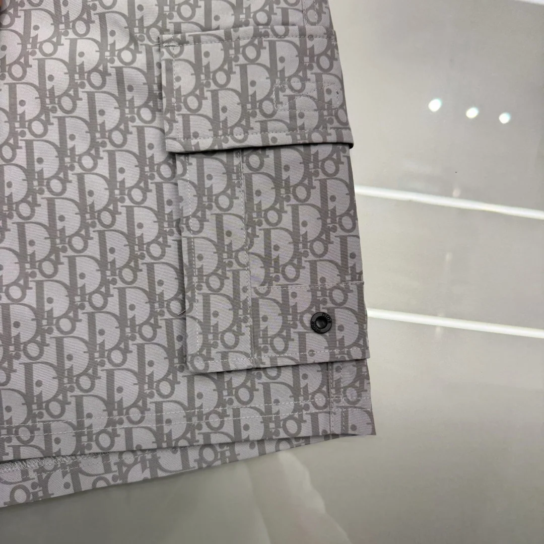 디올 오블리크 모노그램 메시 카고 남성 반바지 상세 이미지 7