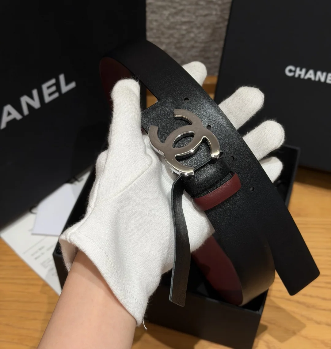 샤넬 더블 C 버클 리버시블 카프스킨 벨트 상세 이미지 8