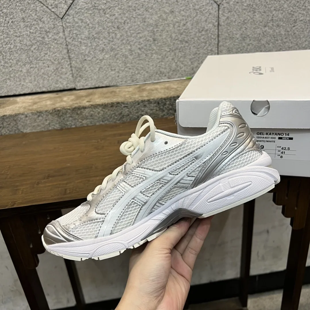 아식스 [ZC] 젤 카야노 14 1201A457-100 200239 Asics Gel-Kayano 14 JJJJound Silver White 상세 이미지 5