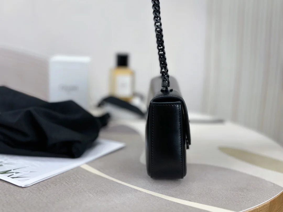 셀린느 트리옴페 더블 클로저 레더 숄더백 상세 이미지 7