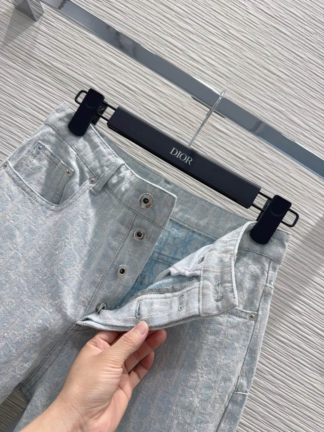 디올 여성 3D 테일러링 바지 상세 이미지 5