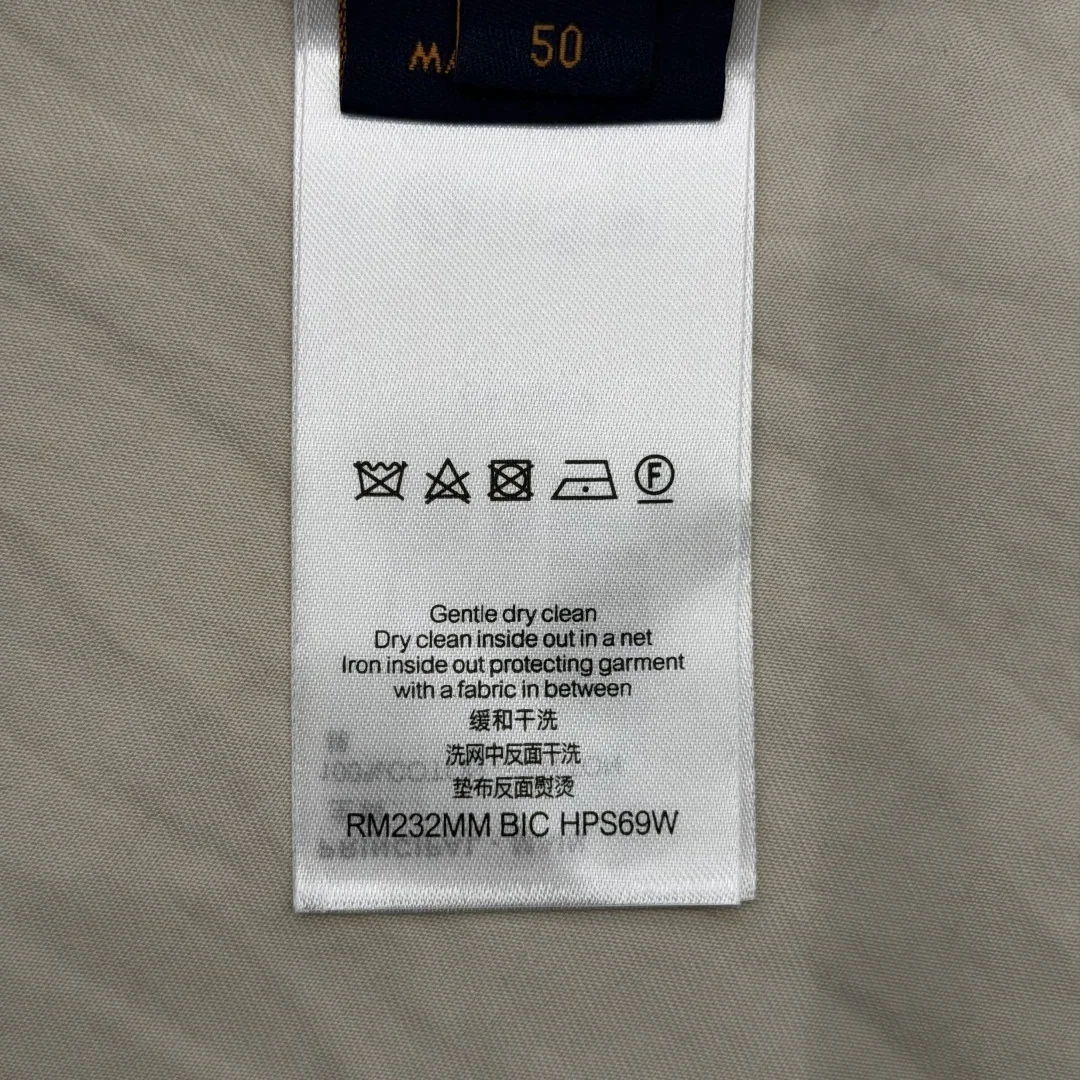 루이비통 LV 자수 코튼 긴팔 셔츠 상세 이미지 9