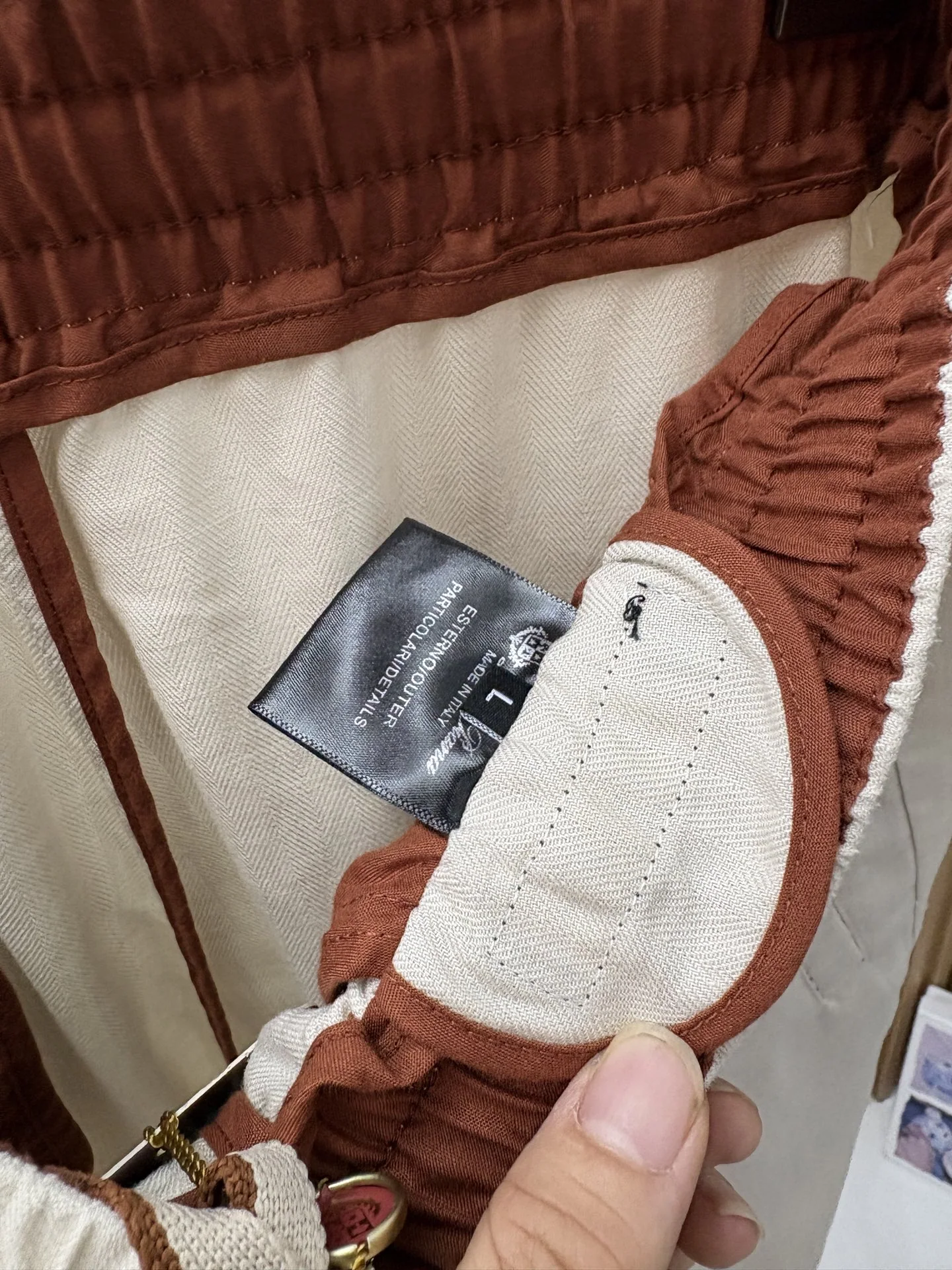 로로피아나 린넨 코튼 맞춤 남성 반바지 상세 이미지 7