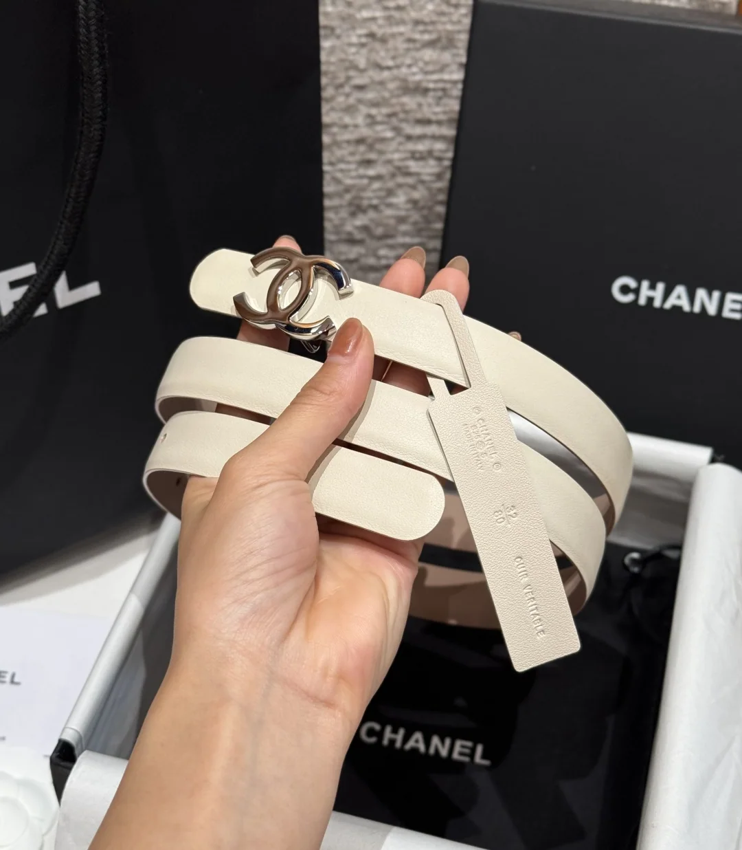 샤넬 타임리스 클래식 더블 C 양면 카프스킨 벨트 상세 이미지 3