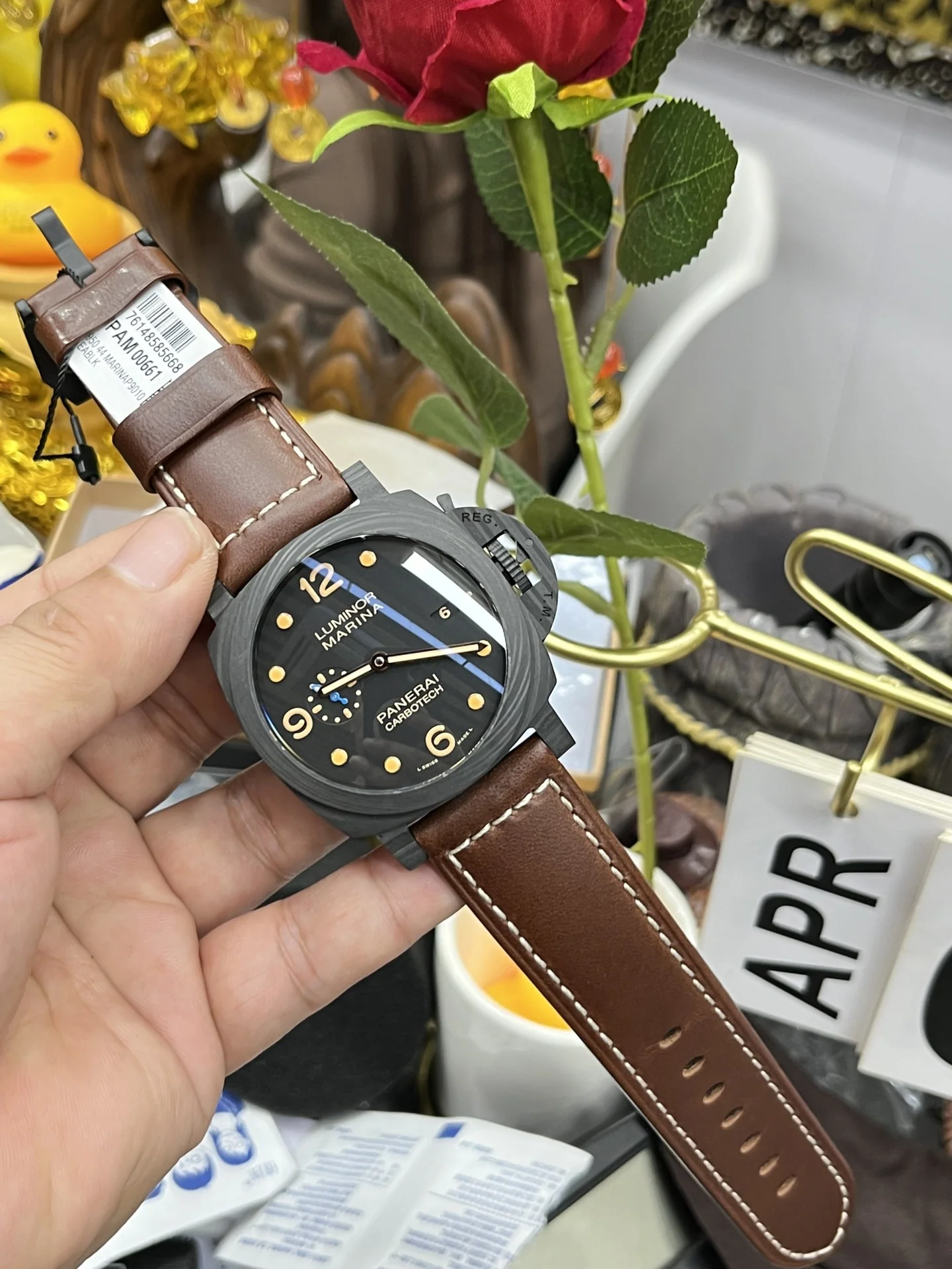 파네라이 루미노르 1950 자동 시계 PAM661 상세 이미지 9
