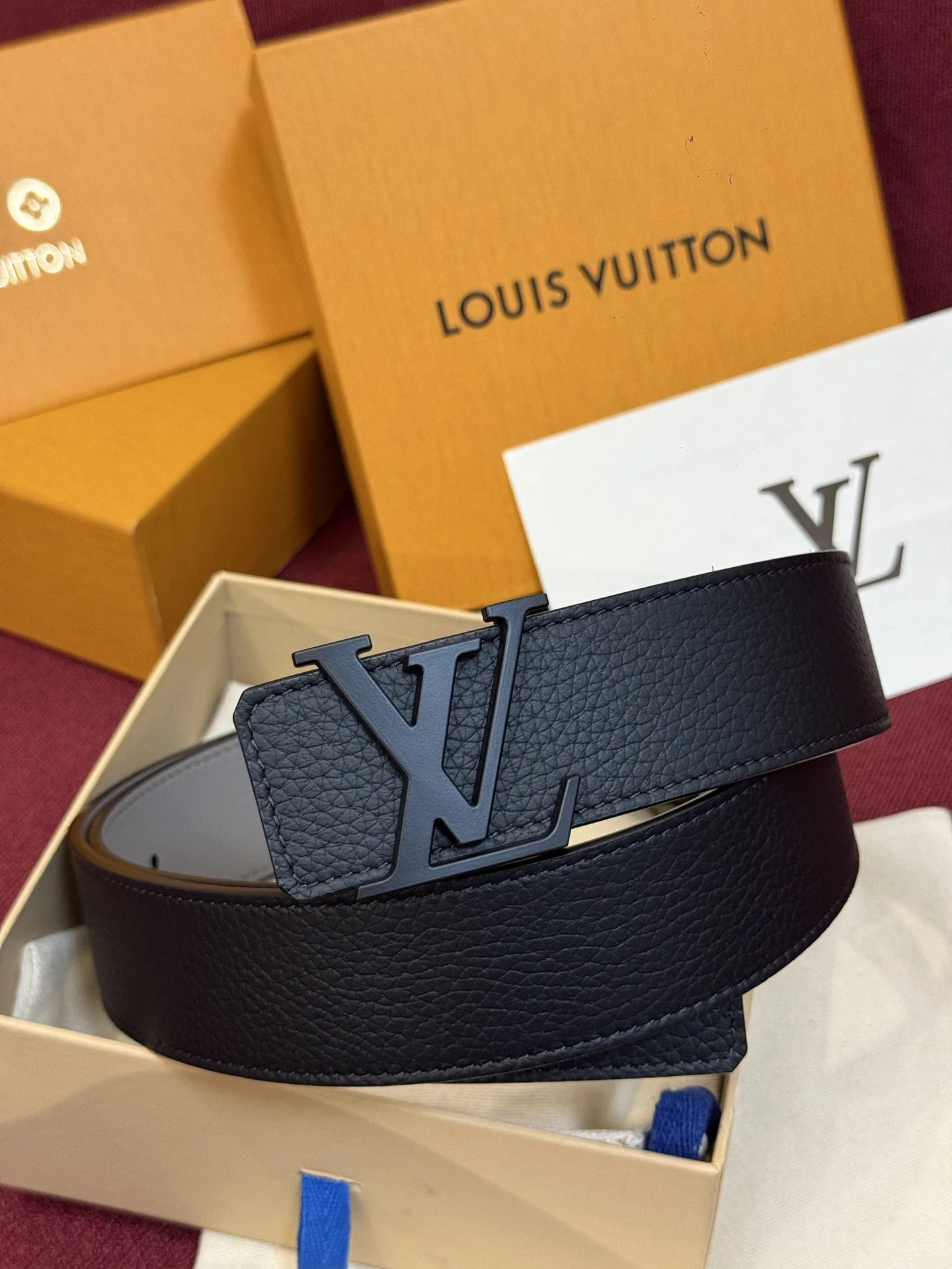 루이비통 다미에 LV 리버시블 벨트 상세 이미지 6