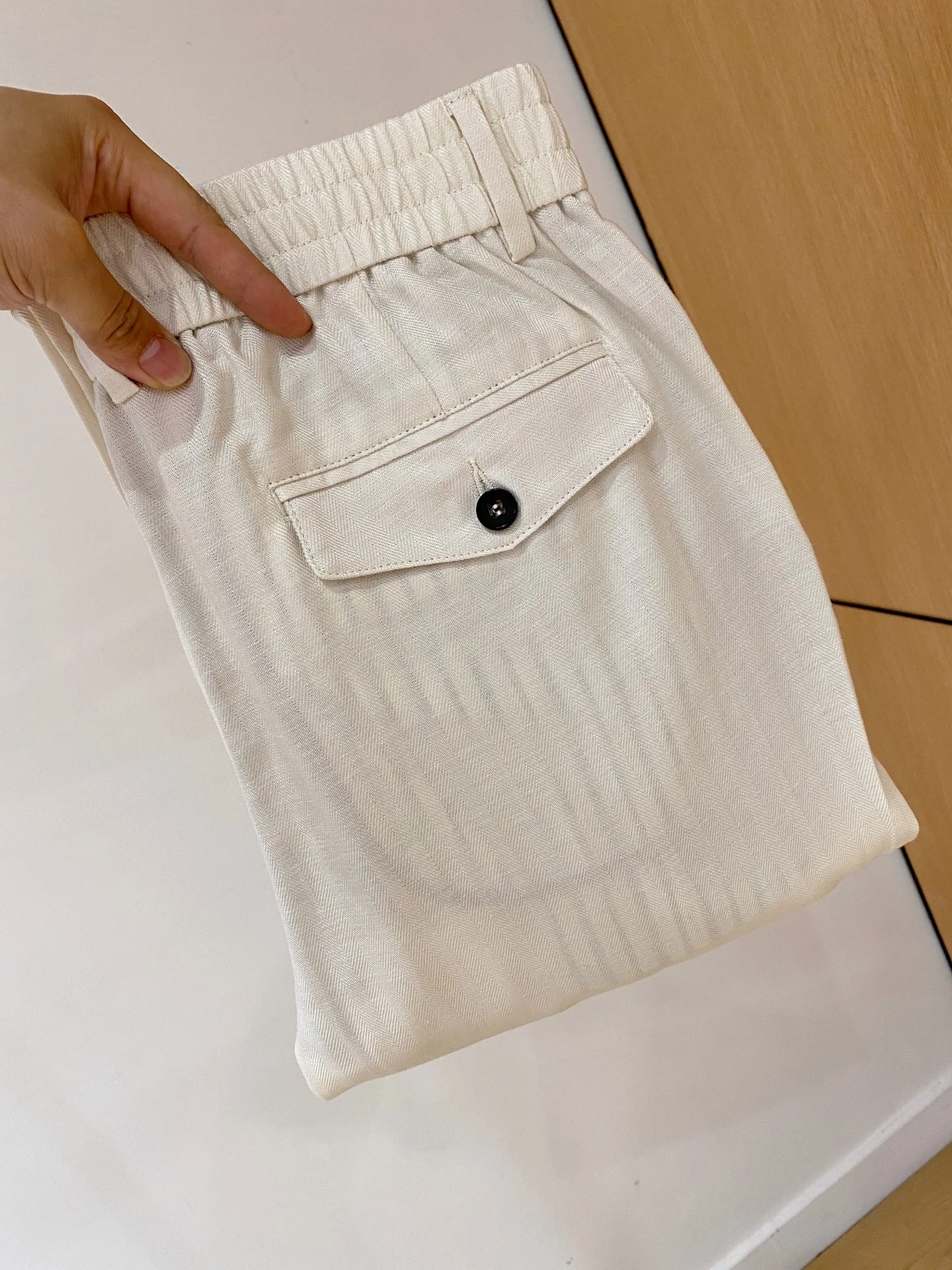브루넬로쿠치넬리 남성 린넨 혼방 반팔 티셔츠 상세 이미지 11