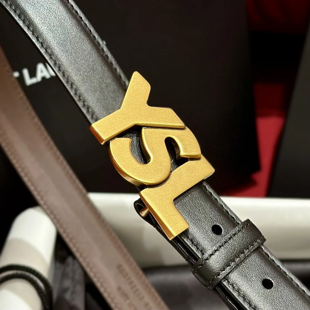 생로랑 양면 카프스킨 YSL 버클 벨트 상세 이미지 3